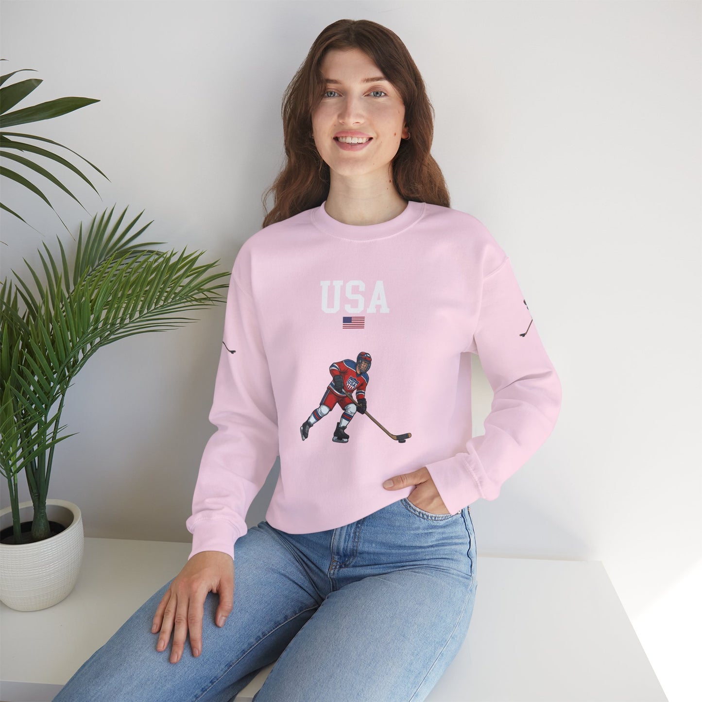 Princess Grace  TEAM USA  Unisex Heavy Blend Crewneck Sweatshirt