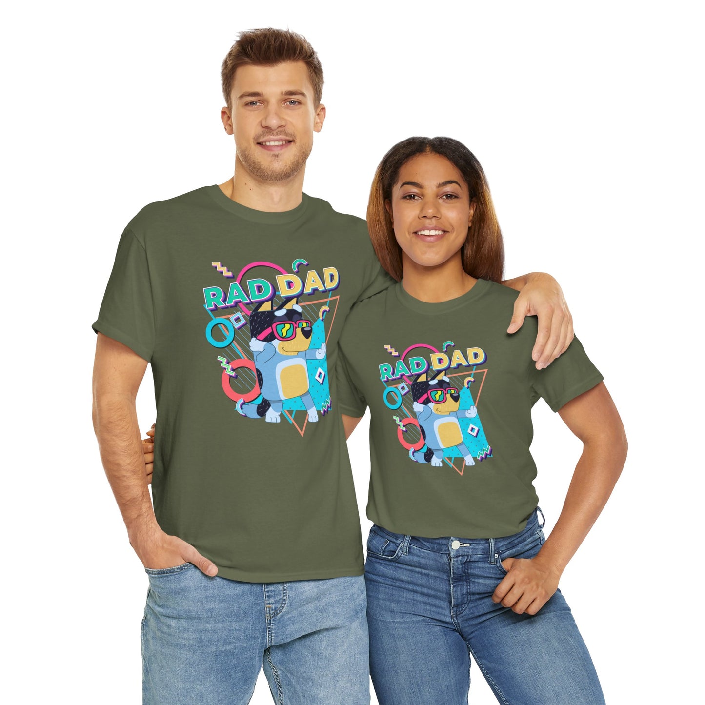Princess Grace  Bluey  Funny Rad dad Unisex Heavy Cotton Tee  Perfect Gift for Cool Dads