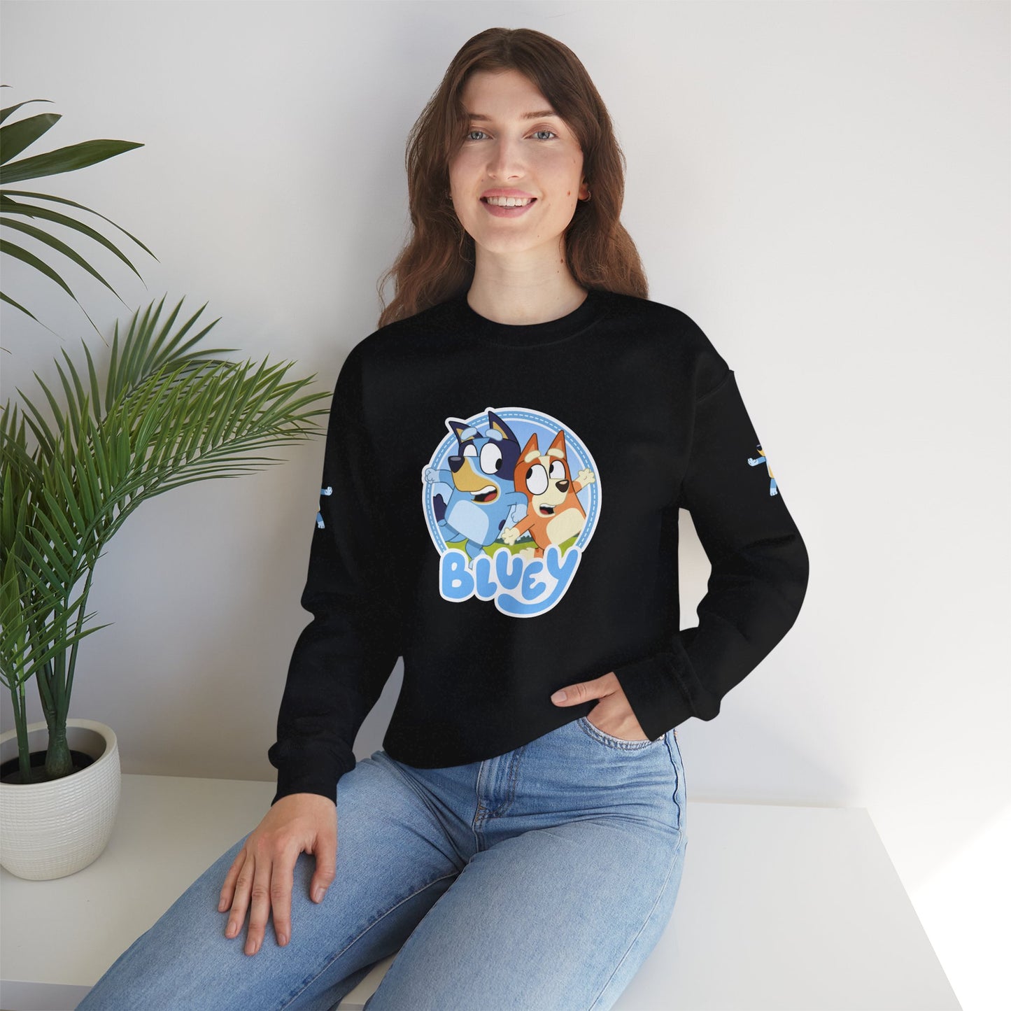 Princess Grace  Bluey Friends Unisex Crewneck Sweatshirt  Cozy Cartoon Apparel for Kids & Adults