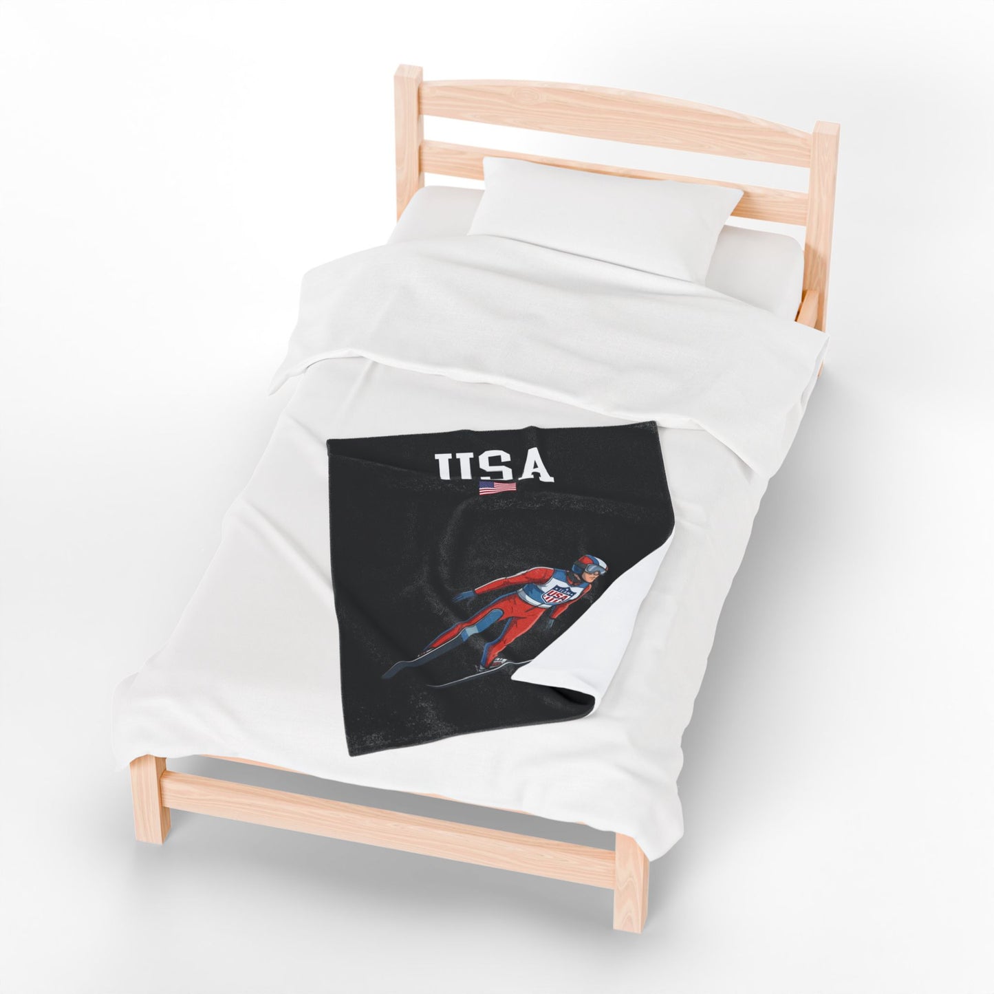 Princess Grace  TEAM USA  Velveteen Plush Blanket