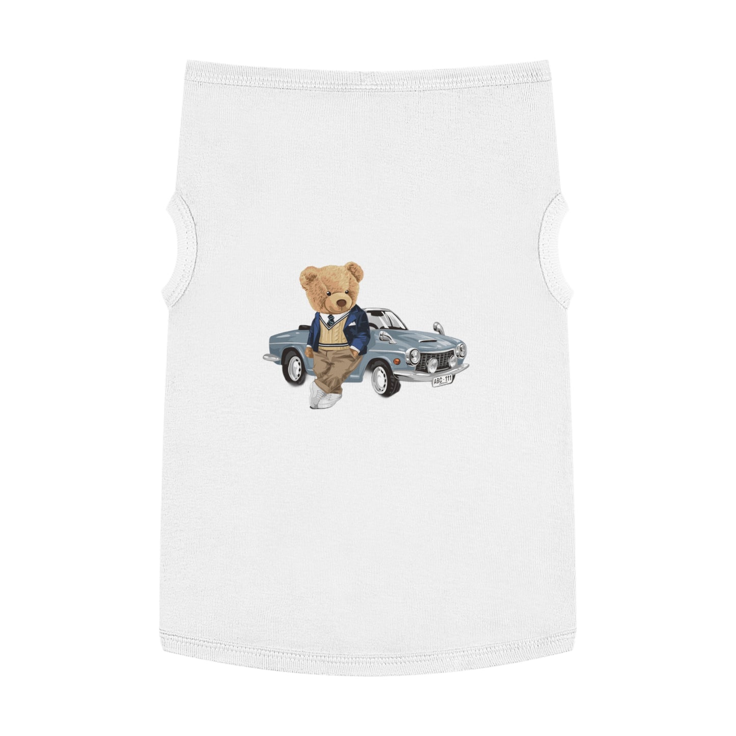 Princess Grace  CUTE Cool Vintage Bear Pet Tank Top  Cute Dog Apparel for Retro Vibes