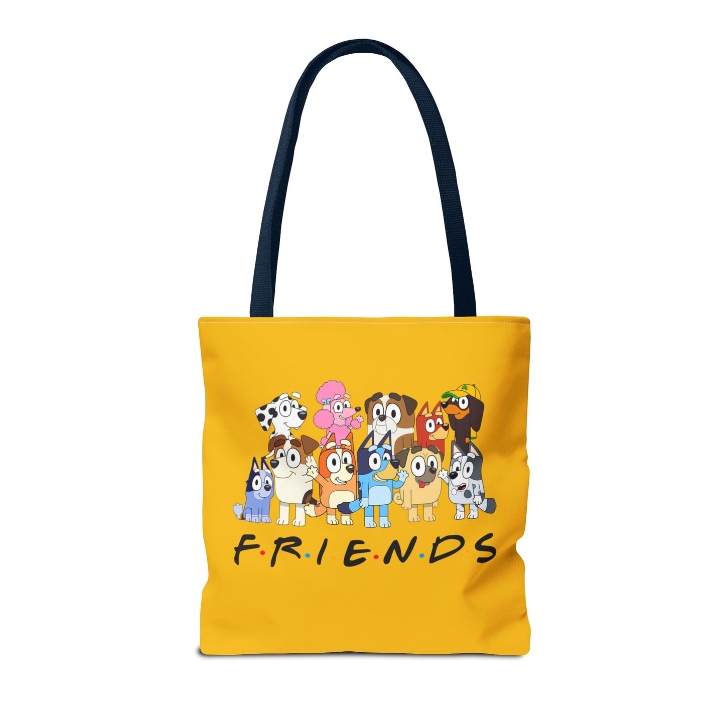 Princess Grace Bluey  Colorful Friends Tote Bag  Perfect for Dog Lovers and Casual Outings