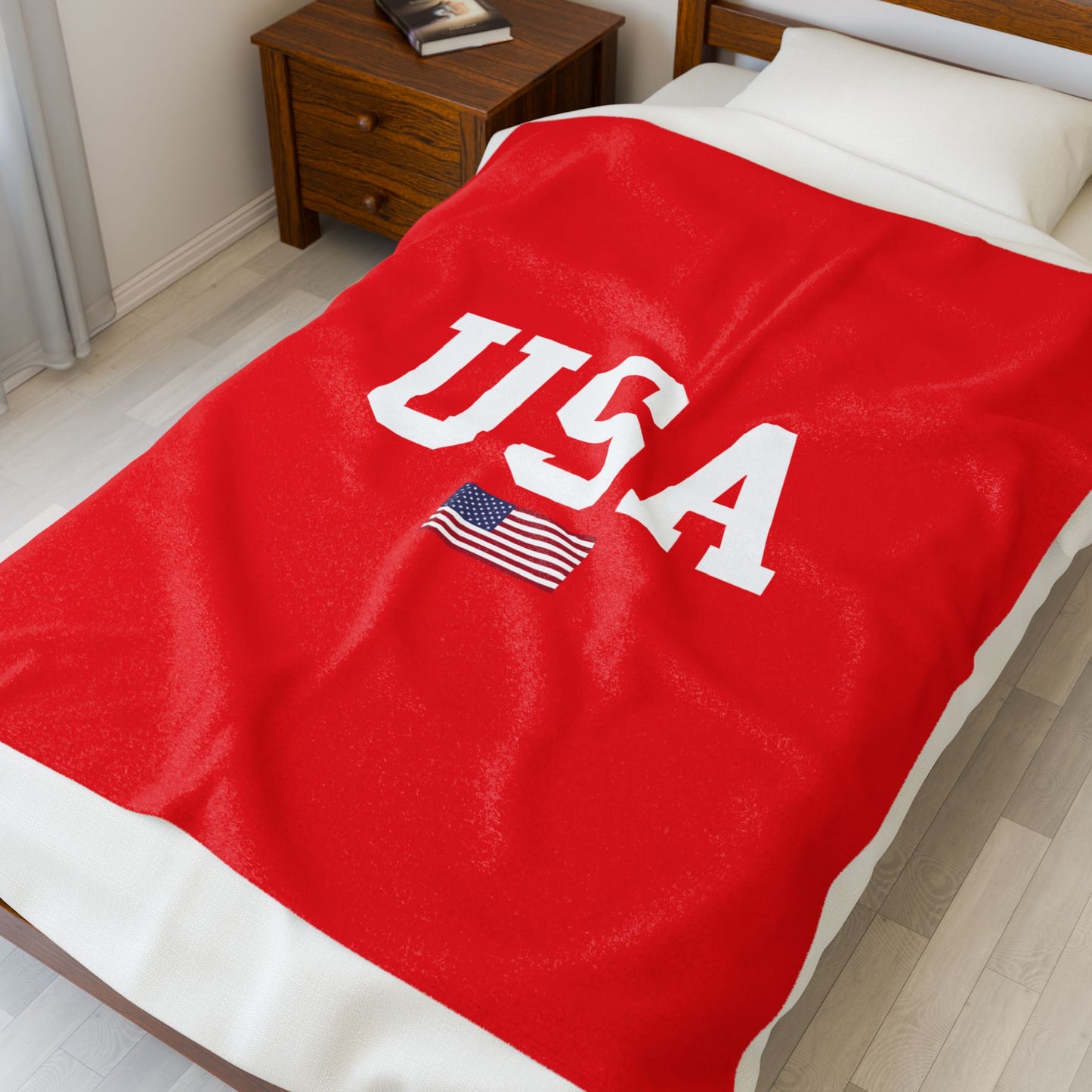 Princess Grace  TEAM USA  Velveteen Plush Blanket
