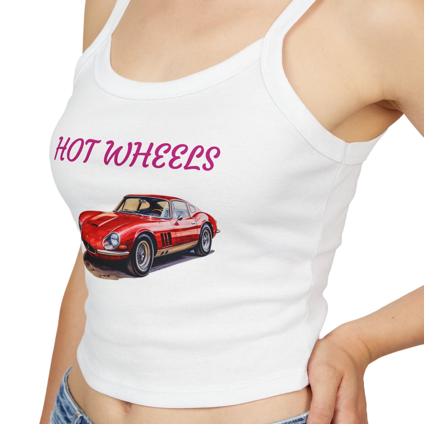 Princess Grace  Hot Wheels Women's Spaghetti Strap Tank Top Retro Car Graphic Tee