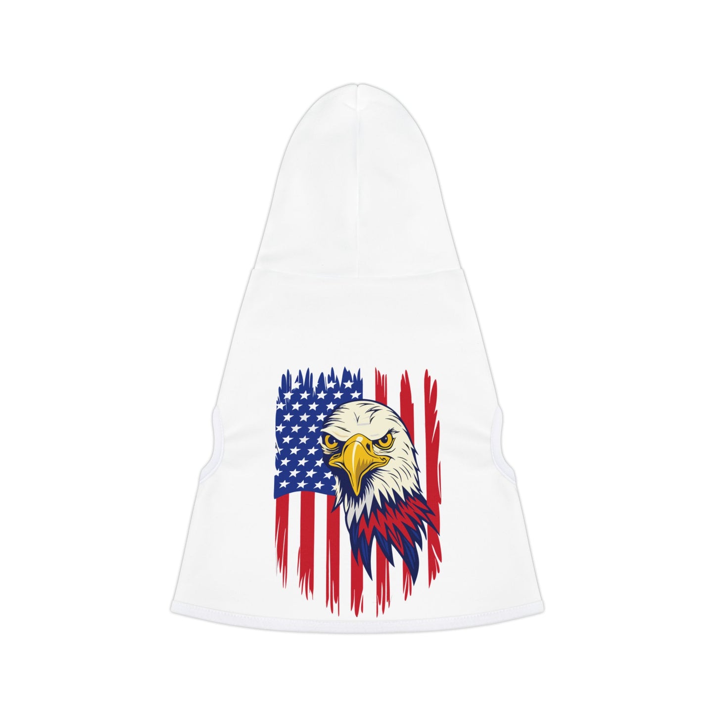 Princess Grace  Patriotic Eagle Pet Hoodie USA Flag Design for Cats and Dogs