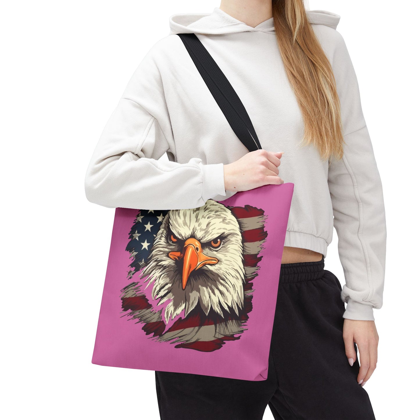 Princess Grace  Patriotic Eagle Tote Bag Perfect for Independence Day and Everyday Use