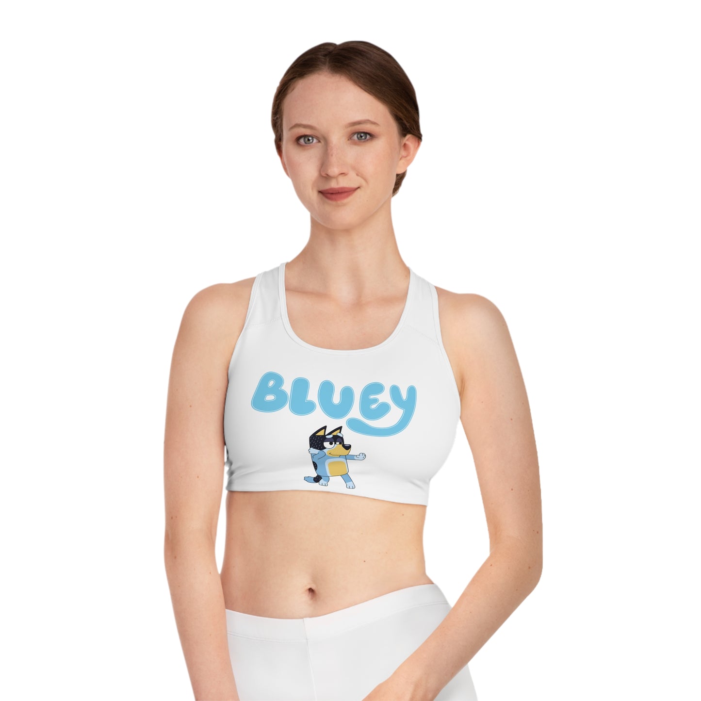 Princess Grace  Sports Bra with Bluey Design  Comfortable & Fun Activewear