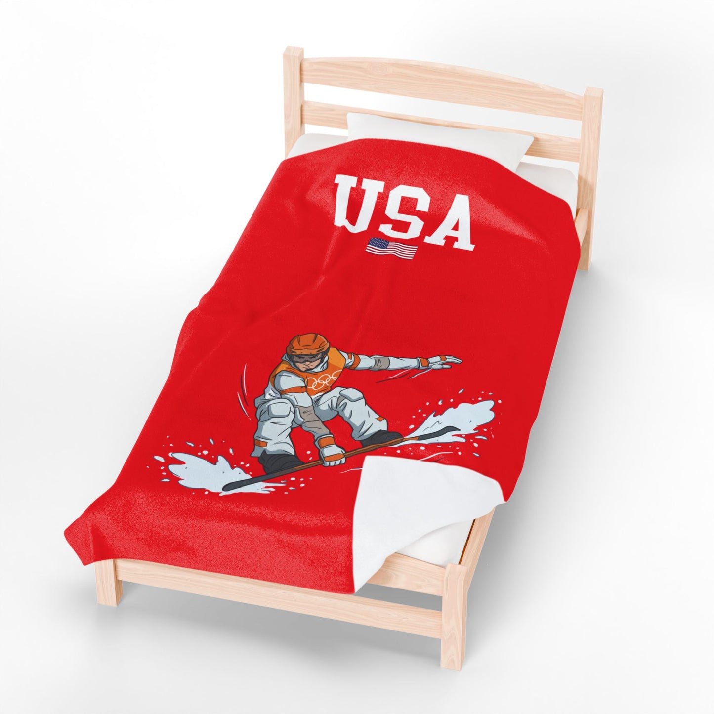 Princess Grace  TEAM USA  Velveteen Plush Blanket
