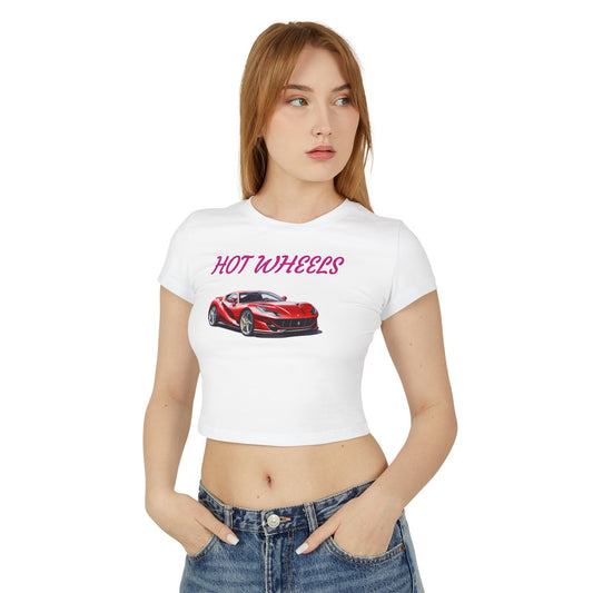 Princess Grace  Hot Wheels Women's Baby Tee Fun & Trendy Car Graphic T-Shirt