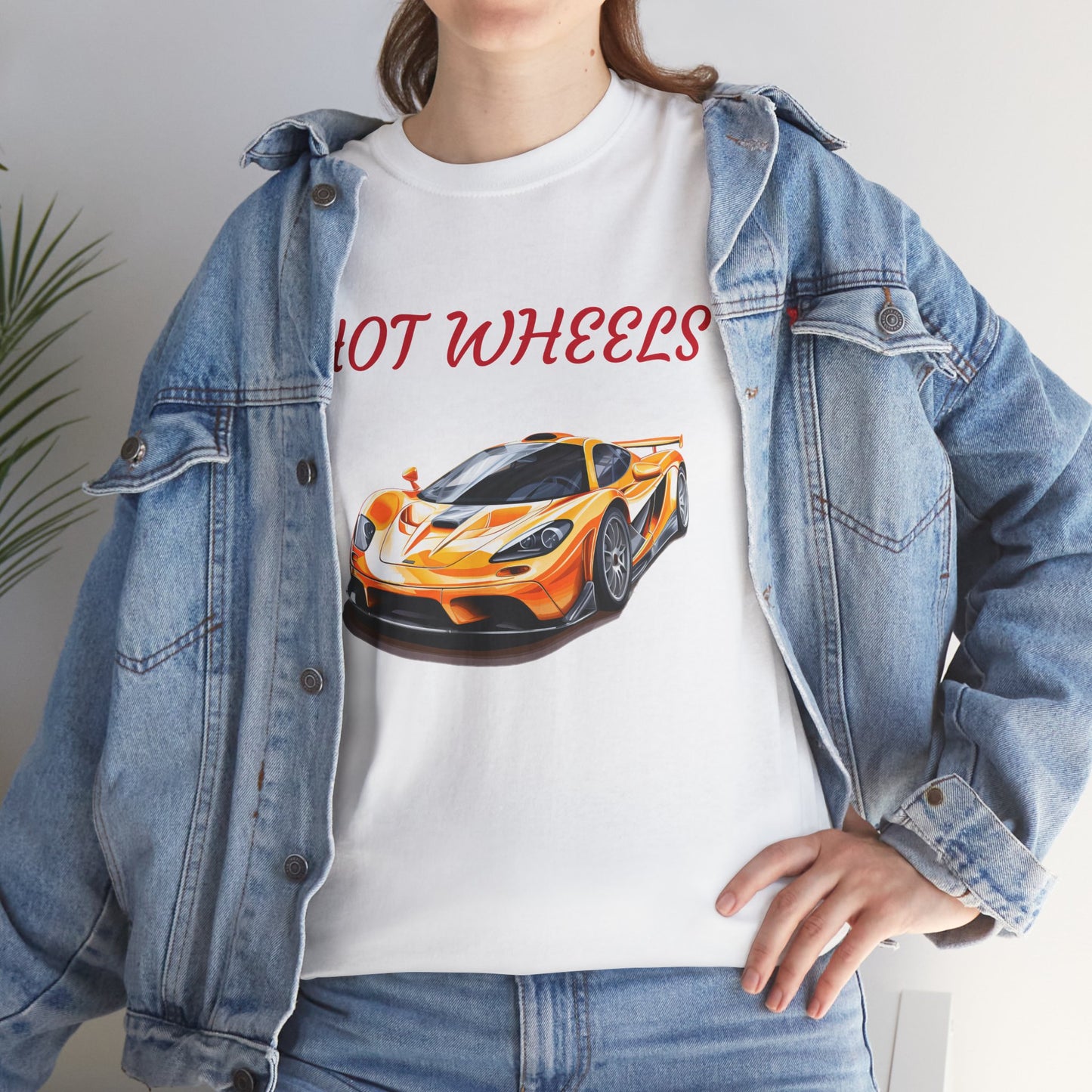 Princess Grace Hot Wheels Unisex Heavy Cotton Tee Race Car Graphic Tee for Racing Fans