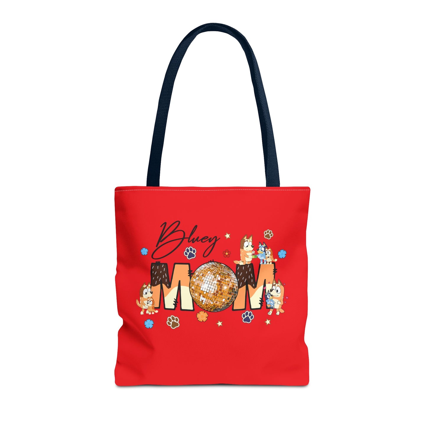 Princess Grace  Bluey Mom Disco Tote Bag Perfect Gift for Moms and Pet Lovers