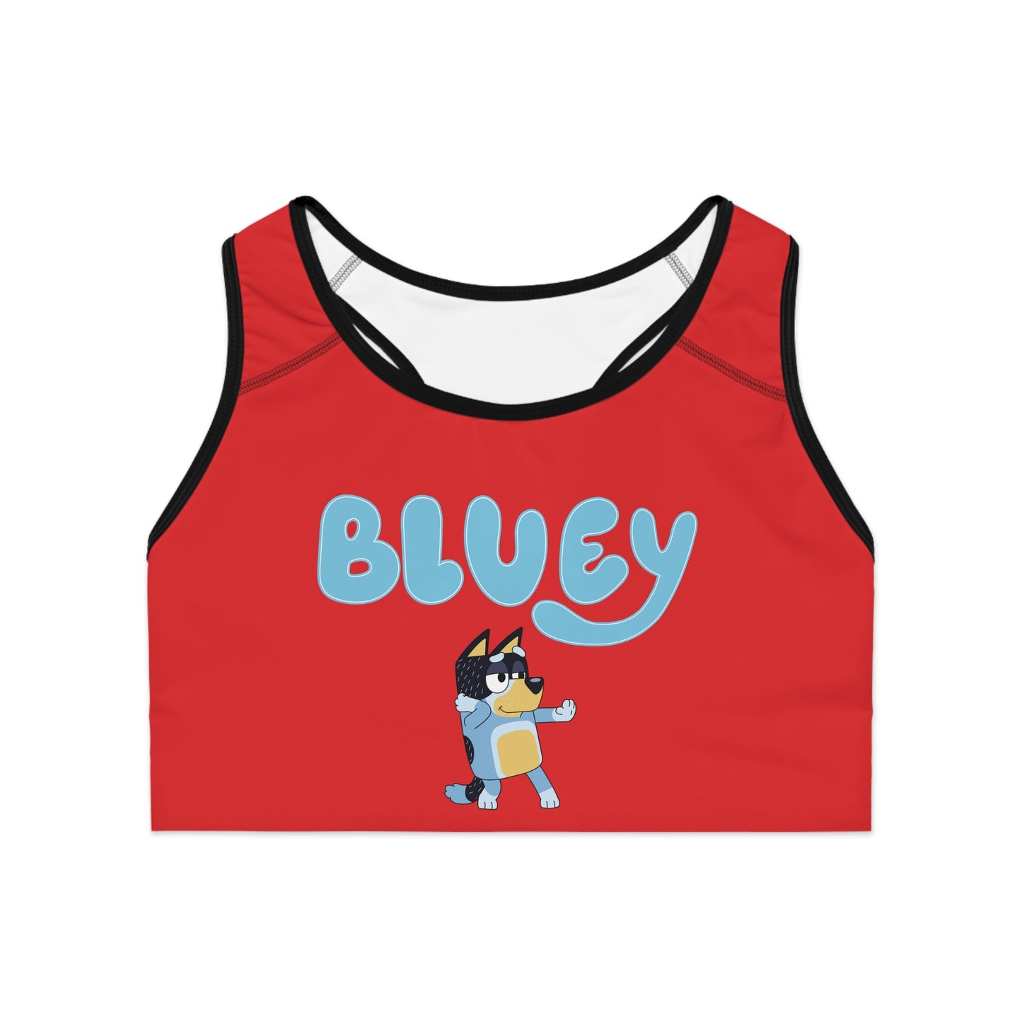 Princess Grace  Fun Bluey Sports Bra for Comfortable & Stylish Gym Wear