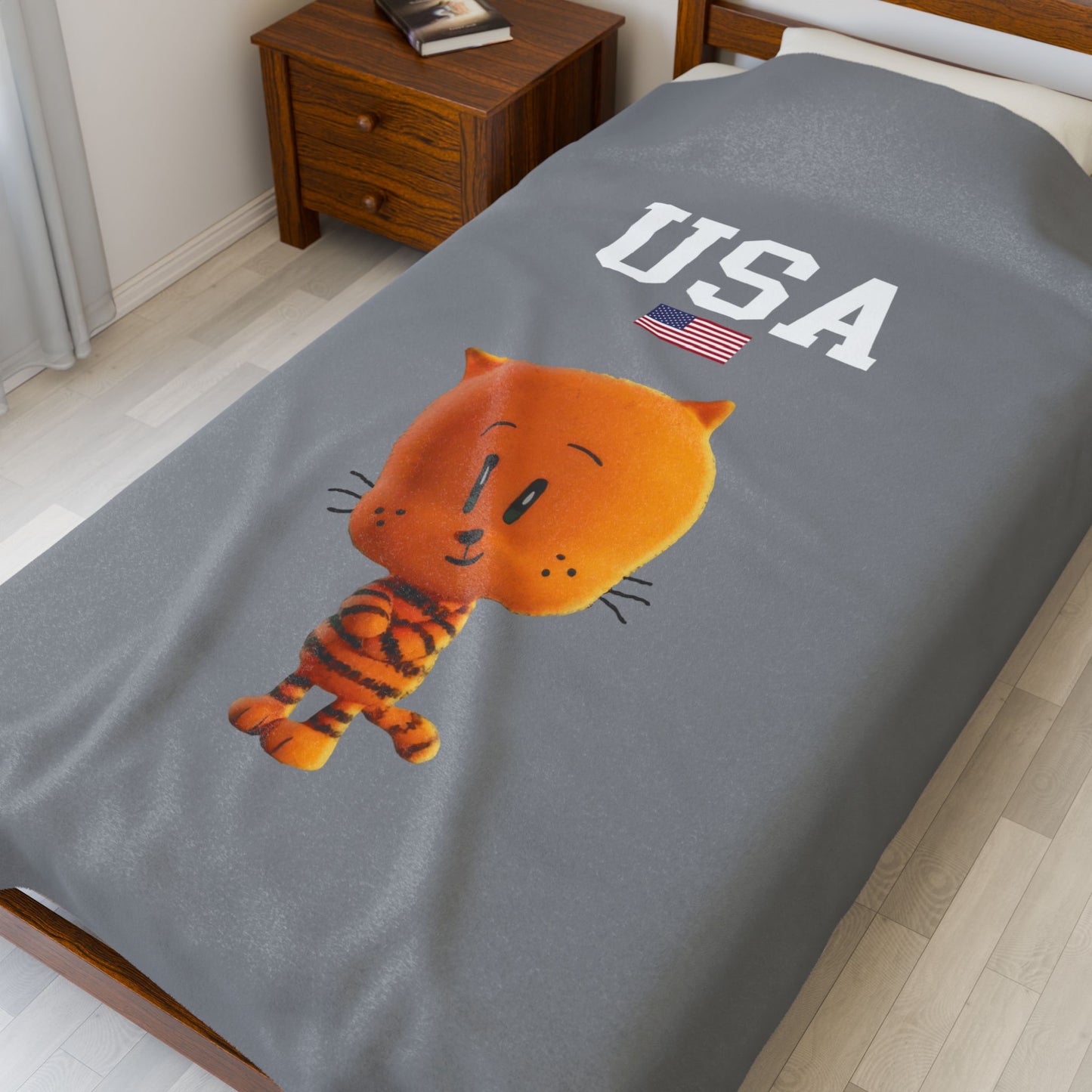 Princess Grace  TEAM USA  Velveteen Plush Blanket