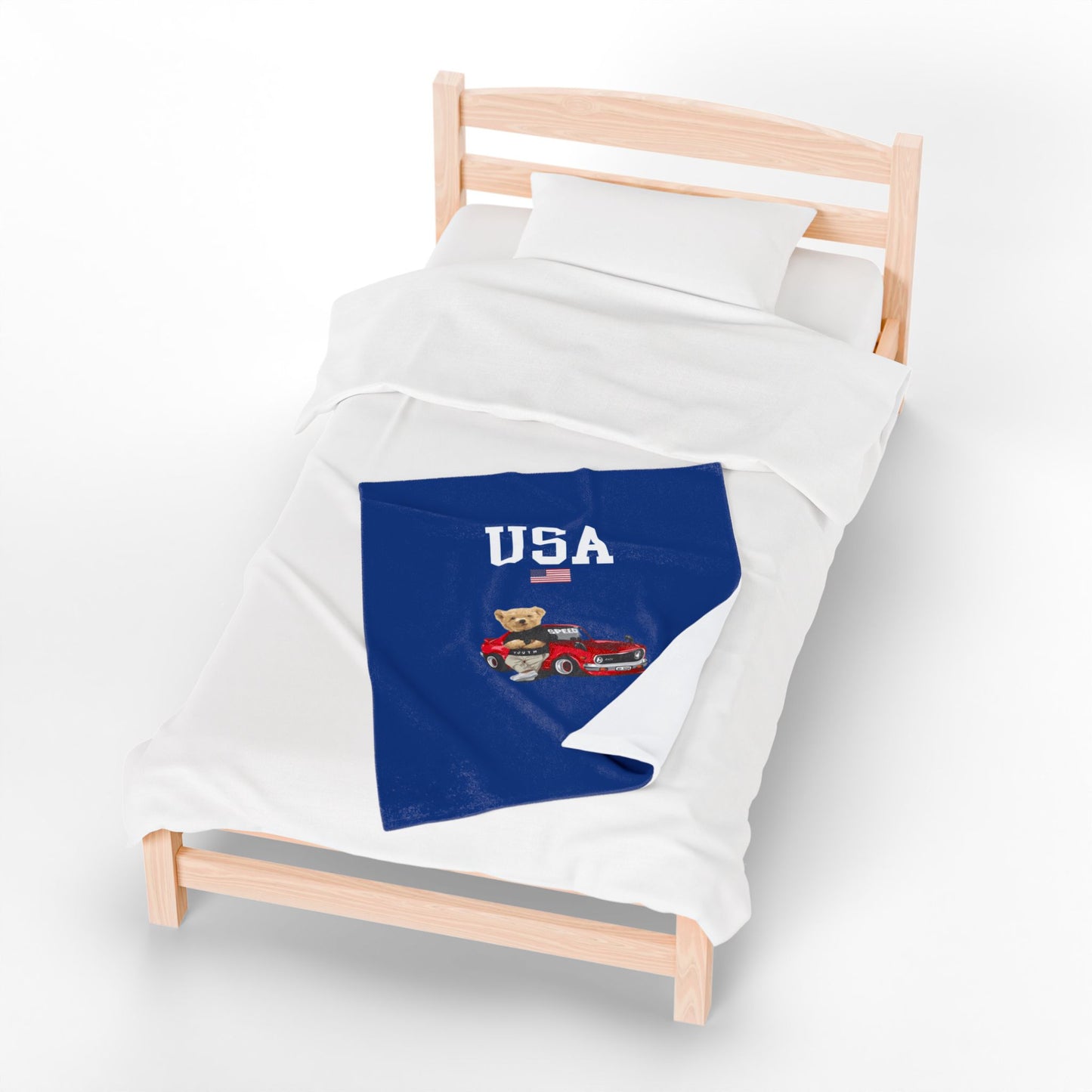 Princess Grace  TEAM USA  Velveteen Plush Blanket