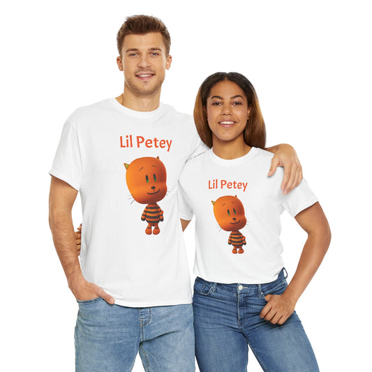 Princess Grace  Lil Petey Unisex Heavy Cotton Tee  Fun & Playful Cartoon T-Shirt for Kids and Adults