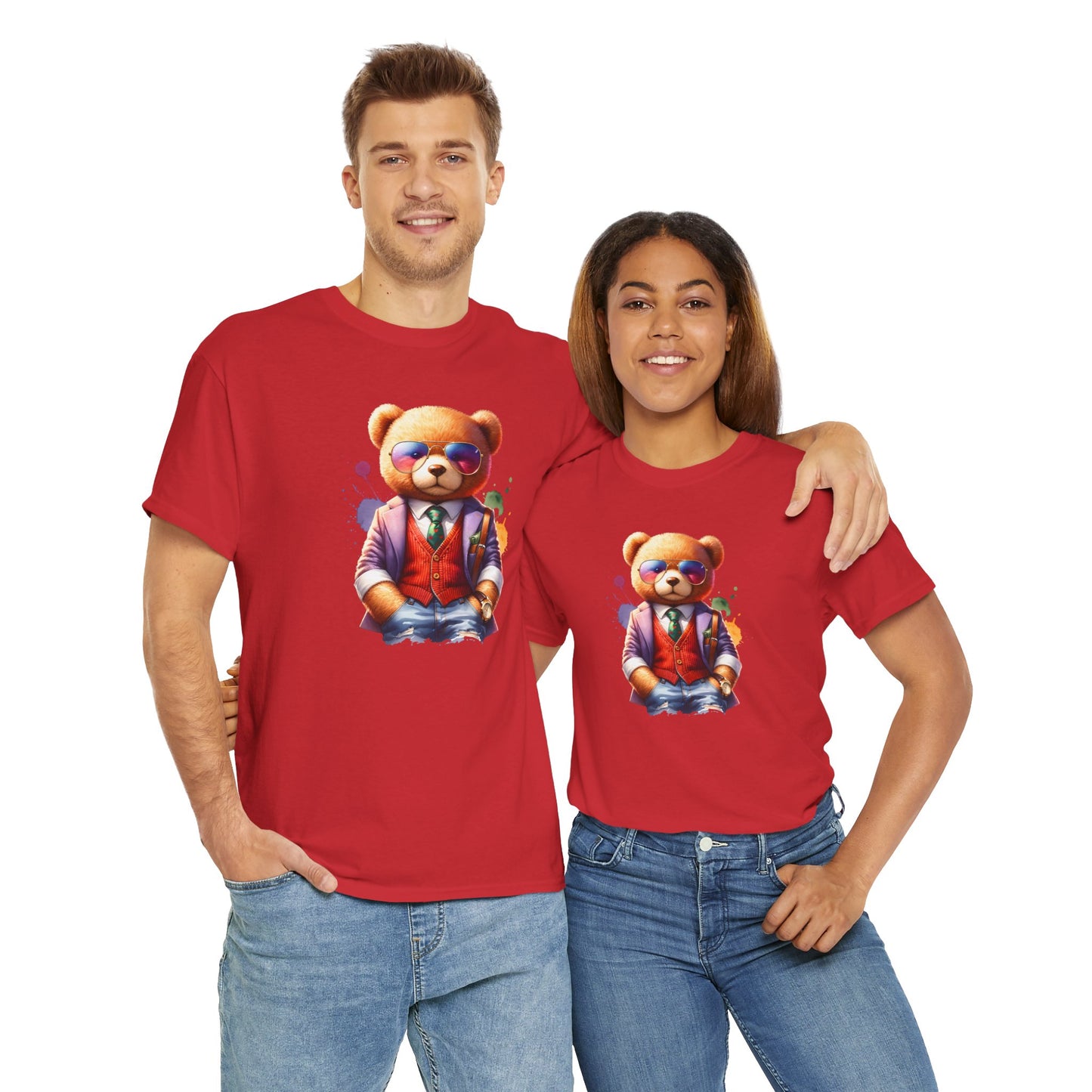 Princess Grace  Trendy Teddy Bear Graphic Unisex Heavy Cotton Tee