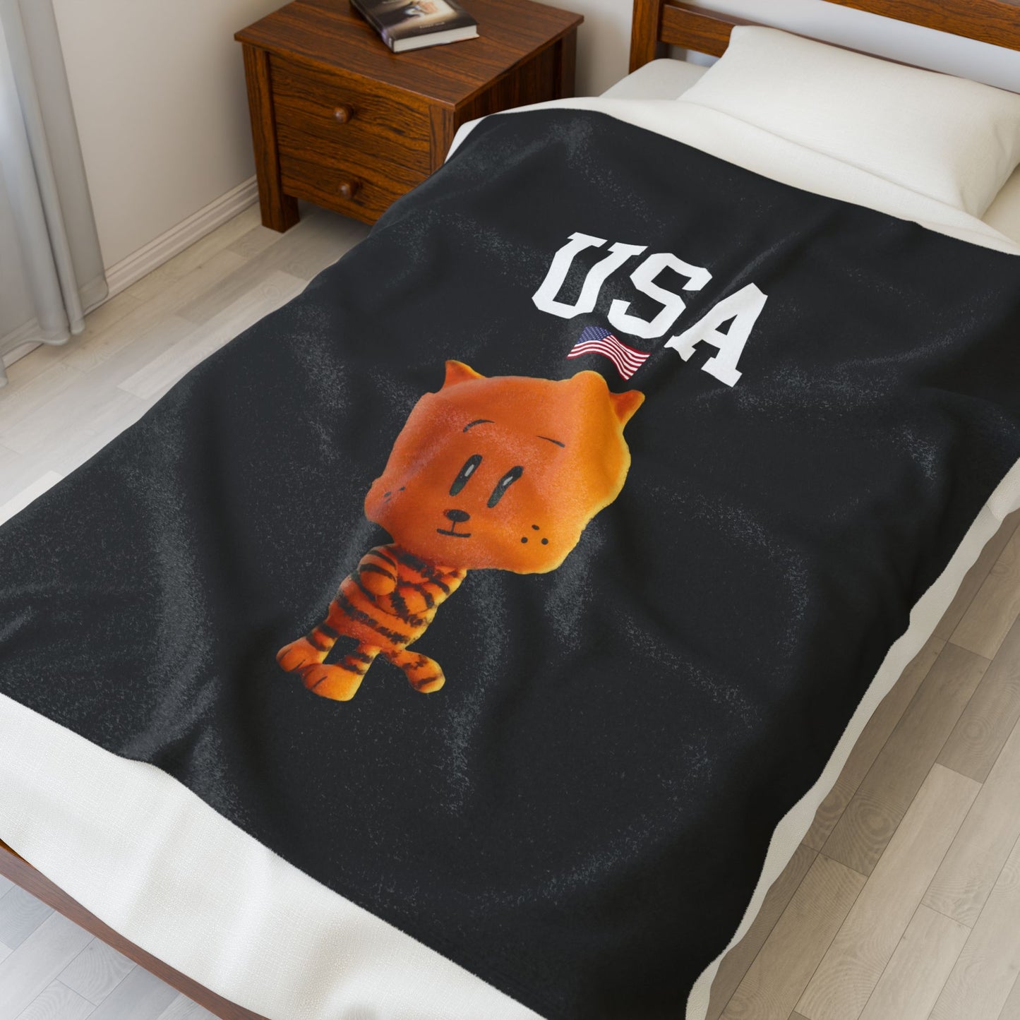 Princess Grace  TEAM USA  Velveteen Plush Blanket