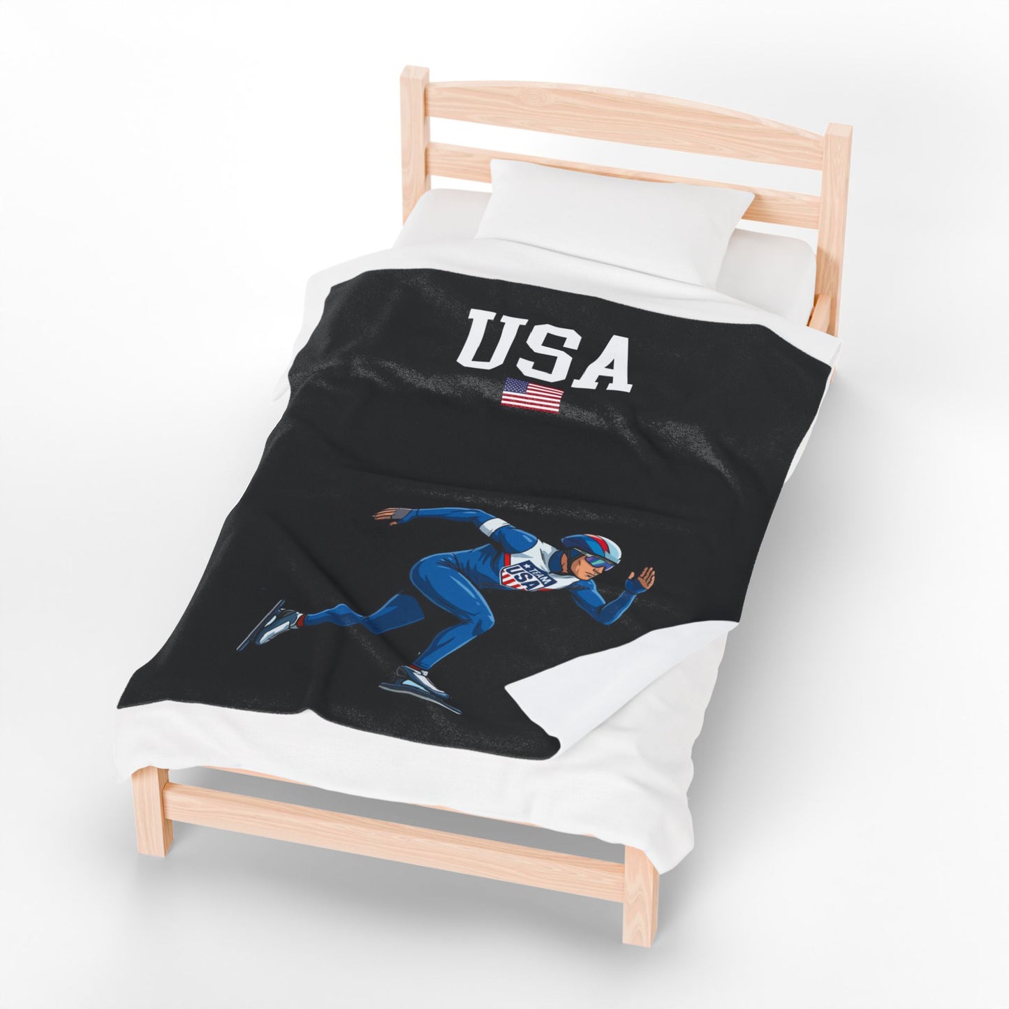 Princess Grace  TEAM USA  Velveteen Plush Blanket