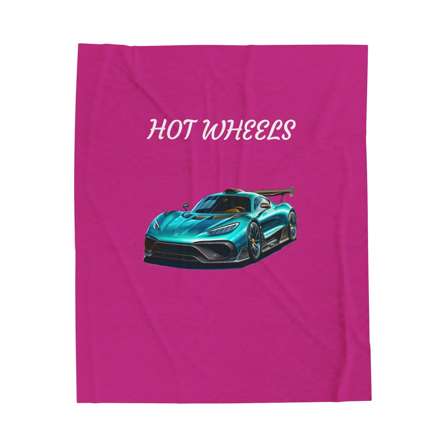 Princess Grace  Hot Wheels Velveteen Plush Blanket  Cozy Kids Blanket for Car Enthusiasts