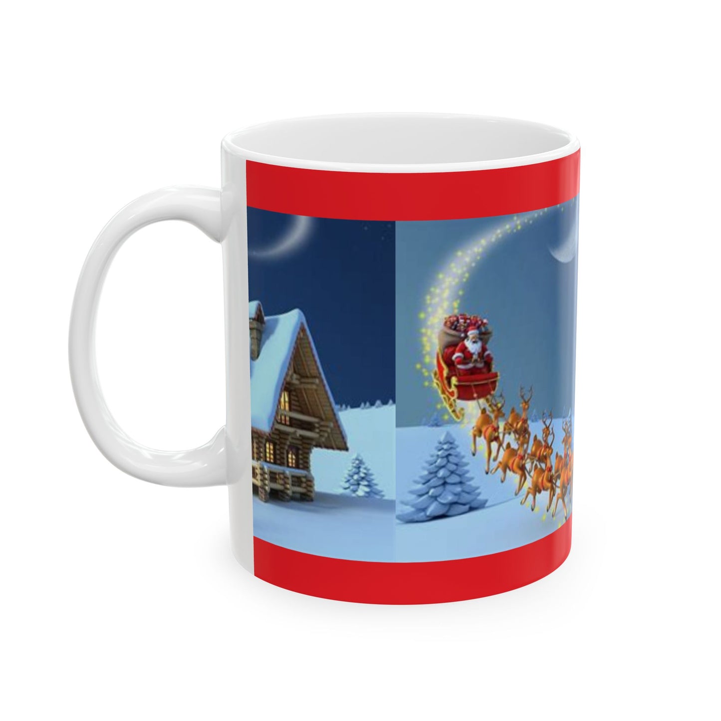 Princess Grace Festive Santa Claus Ceramic Mug Perfect for Holiday Cheer