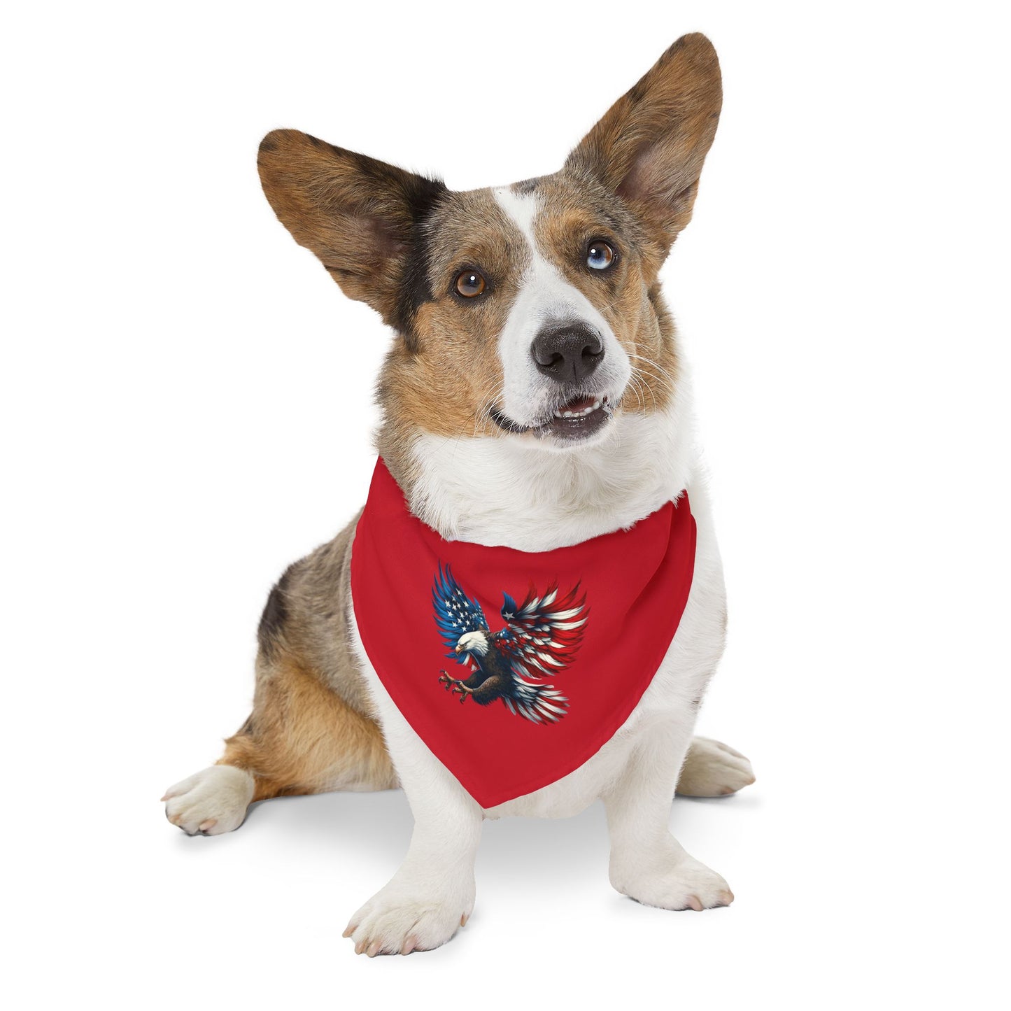 Princess Grace  Patriotic Pet Bandana Collar American Eagle Design for Dogs