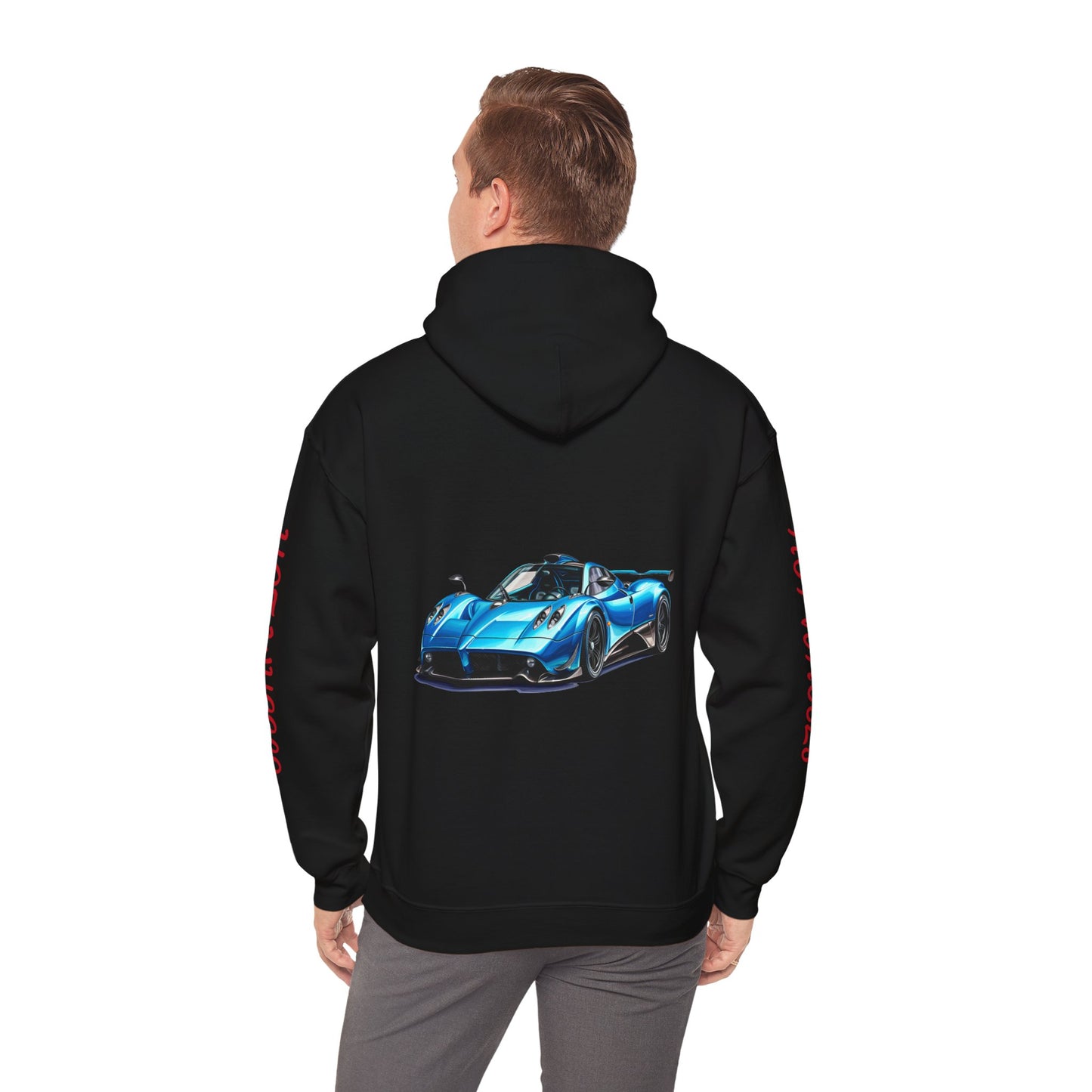 Princess Grace  Unisex Heavy Blend Hot Wheels Hooded Sweatshirt Stylish Car Graphic for Auto Enthusiasts