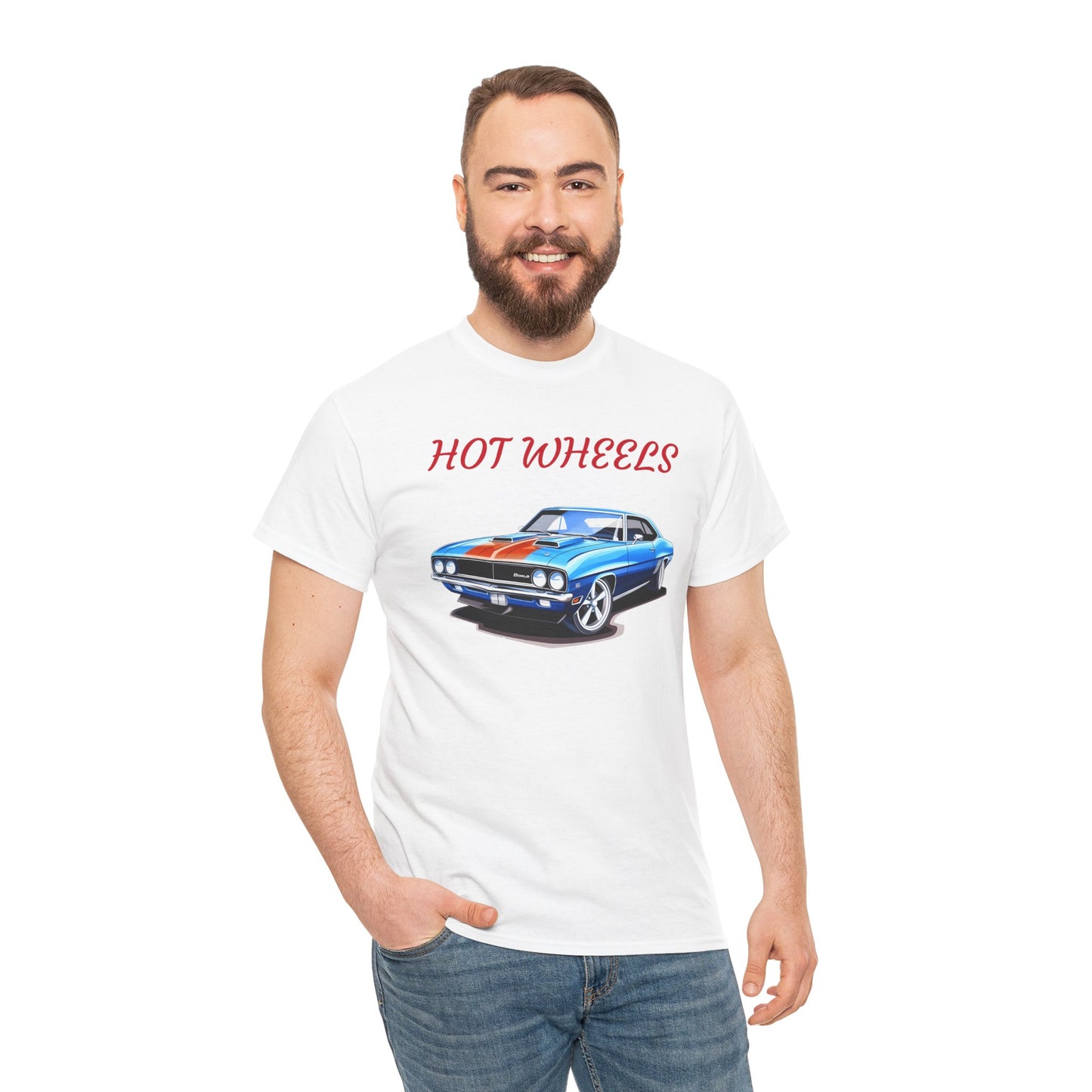 Princess Grace  Hot Wheels Unisex Heavy Cotton Tee Classic Car Graphic Tee for Auto Enthusiasts