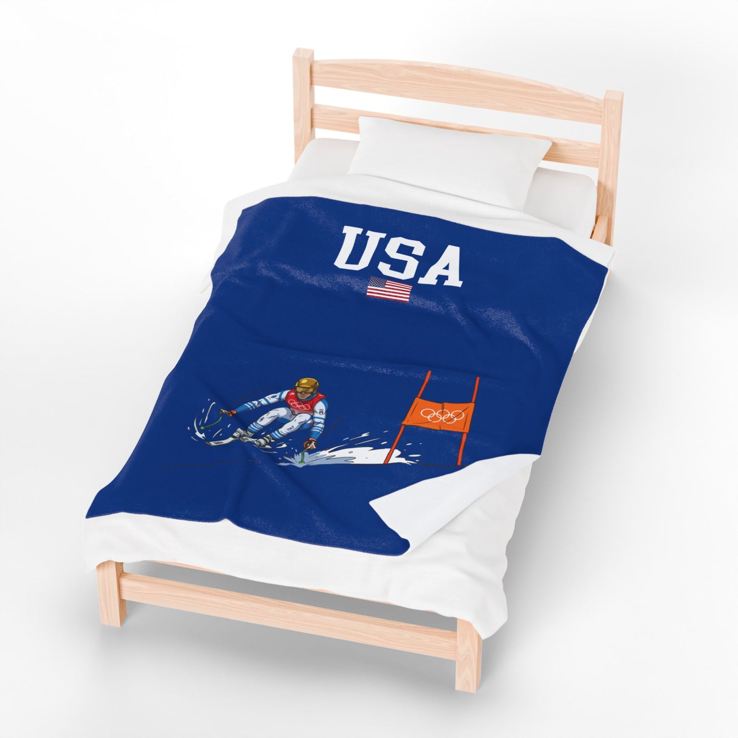 Princess Grace  TEAM USA  Velveteen Plush Blanket