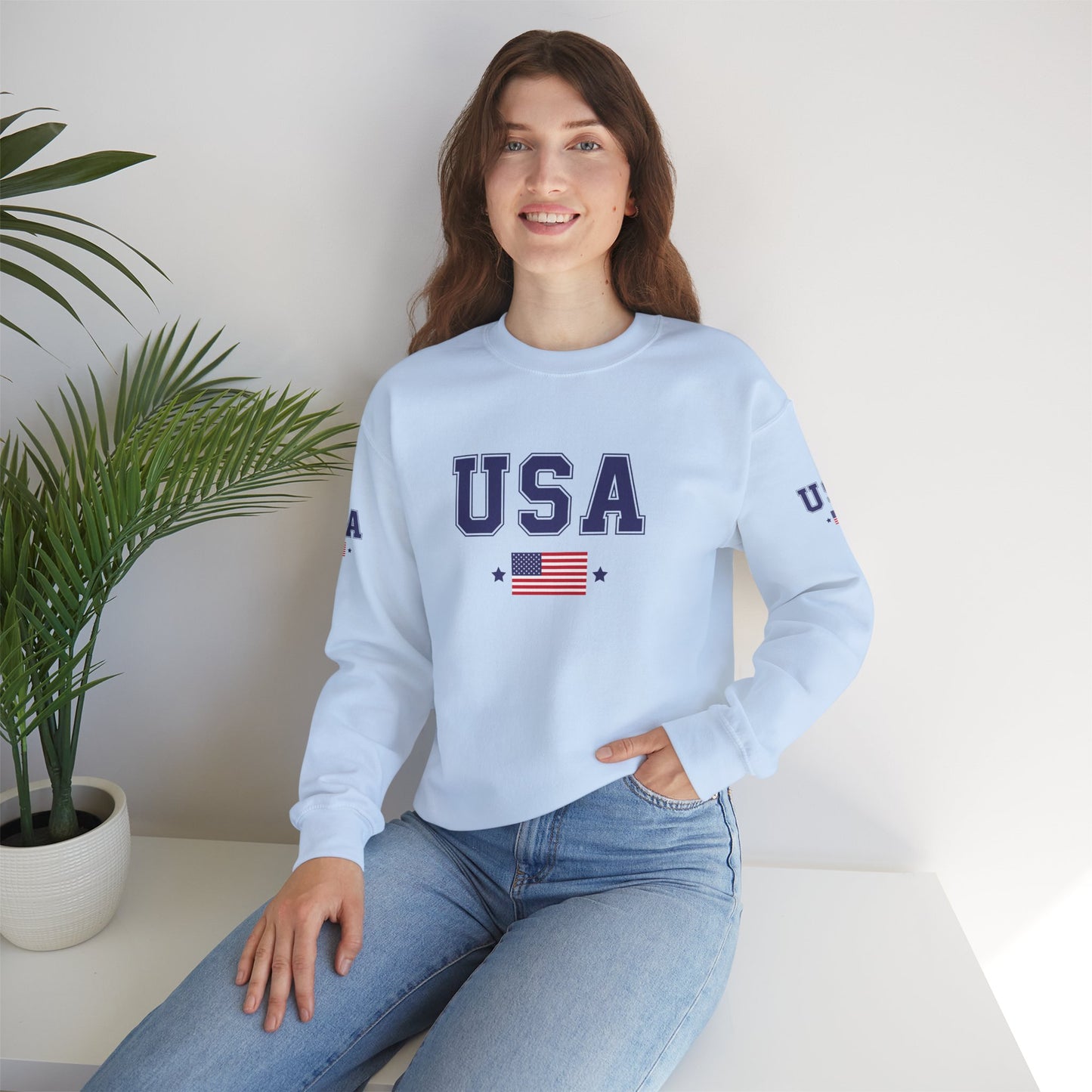 Princess Grace TEAM USA  Unisex Heavy Blend Crewneck Sweatshirt