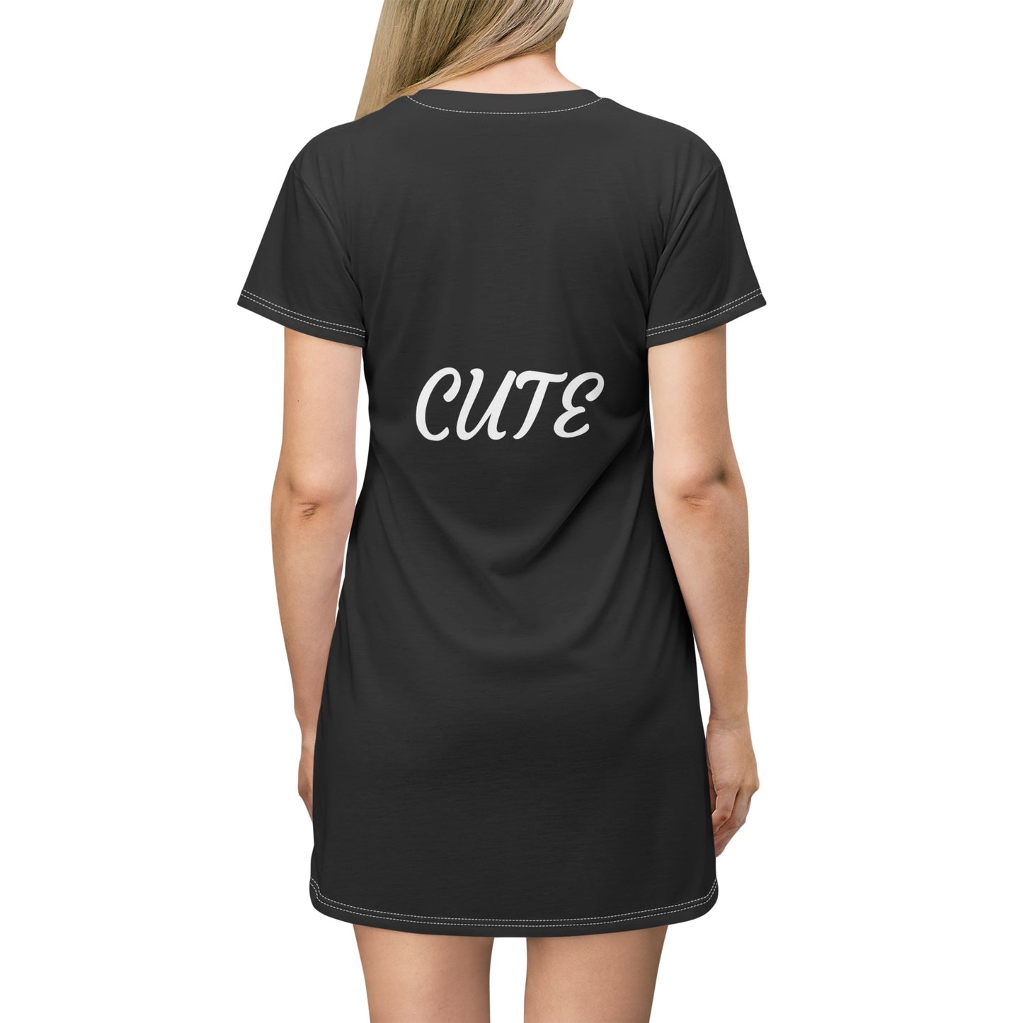 Princess Grace CUTE  T-Shirt Dress Black