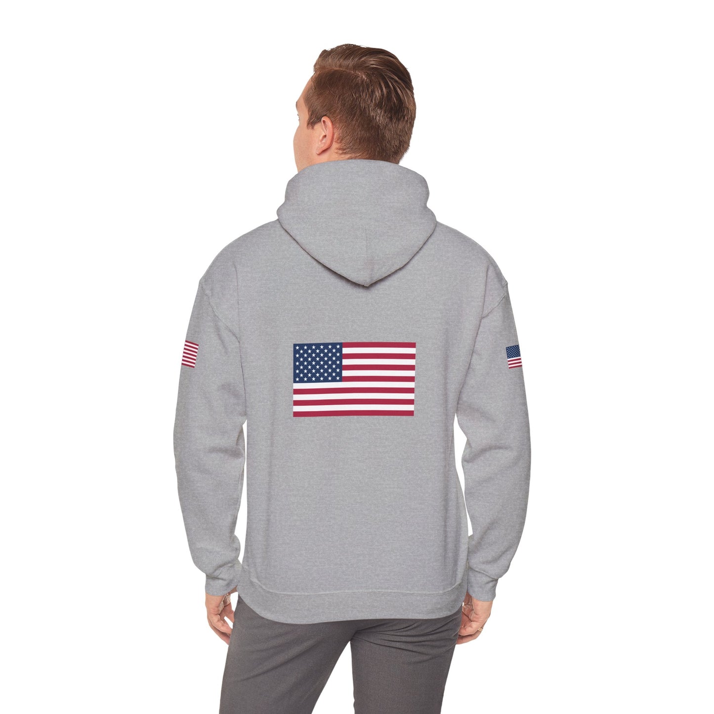 Princess Grace  TEAM USA   American Flag Hoodie Unisex Heavy Blend Sweatshirt