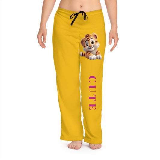 Princess Grace  Cute Tiger Women's Pajama Pants for Cozy Nights