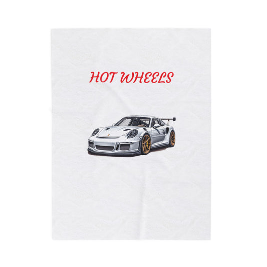 Princess Grace  Hot Wheels Velveteen Plush Blanket  Cozy Car Lovers Gift for All Ages