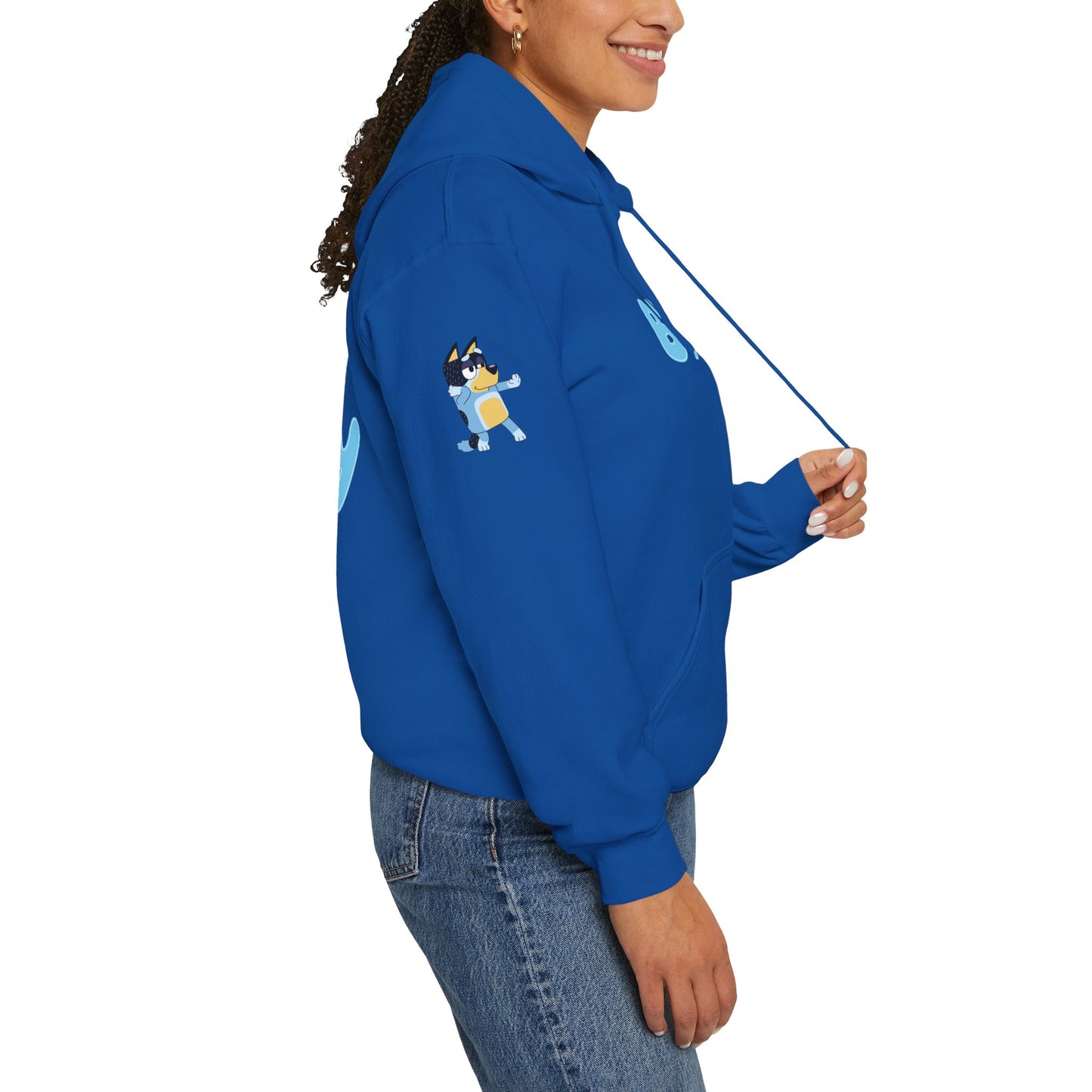 Princess Grace  Bluey Unisex Hooded Sweatshirt  Cozy Cartoon Style for Kids & Adults