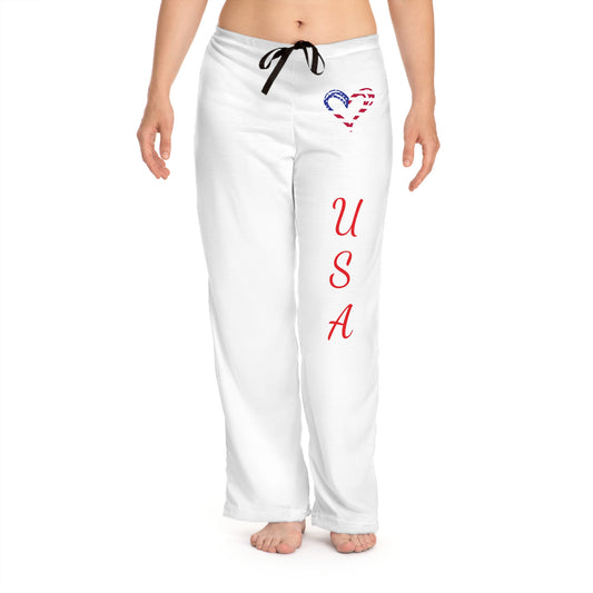 Princess Grace  USA Heart  Pajama Pants  Cozy & Casual Sleepwear