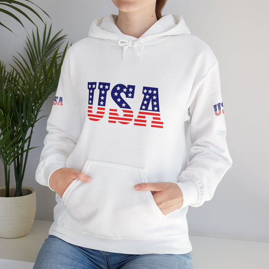 Princess Grace  USA Proud Unisex Heavy Blend  Hooded Sweatshirt  Patriotic Eagle Design