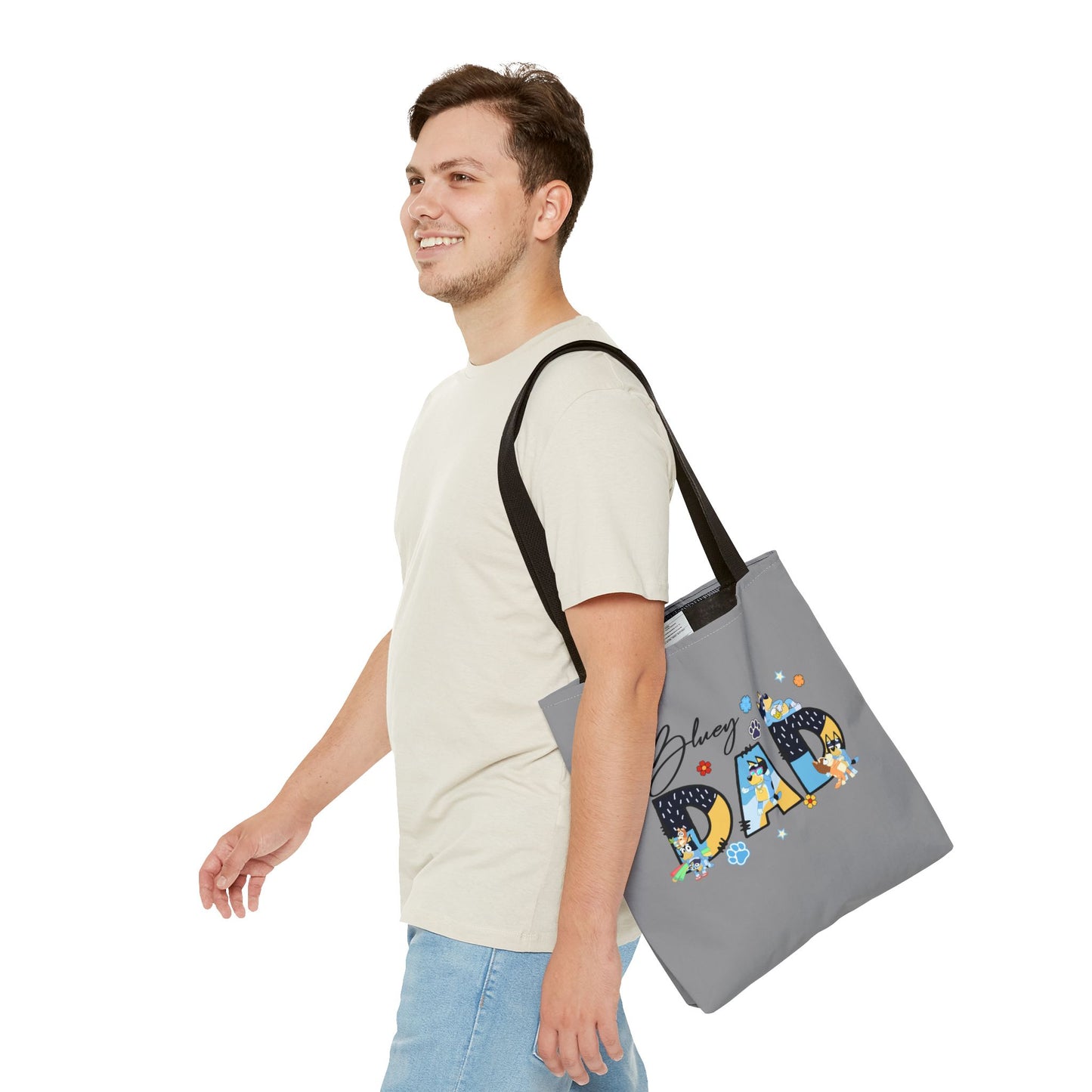 Princess Grace  Bluey Dad Tote Bag Fun & Functional Gift for Dog Lovers