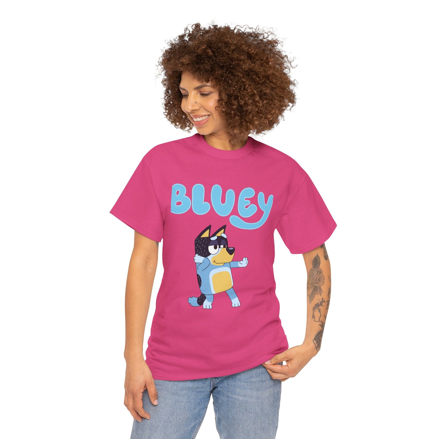 Princess Grace  Bluey Unisex Heavy Cotton Tee  Fun & Playful Kids Shirt