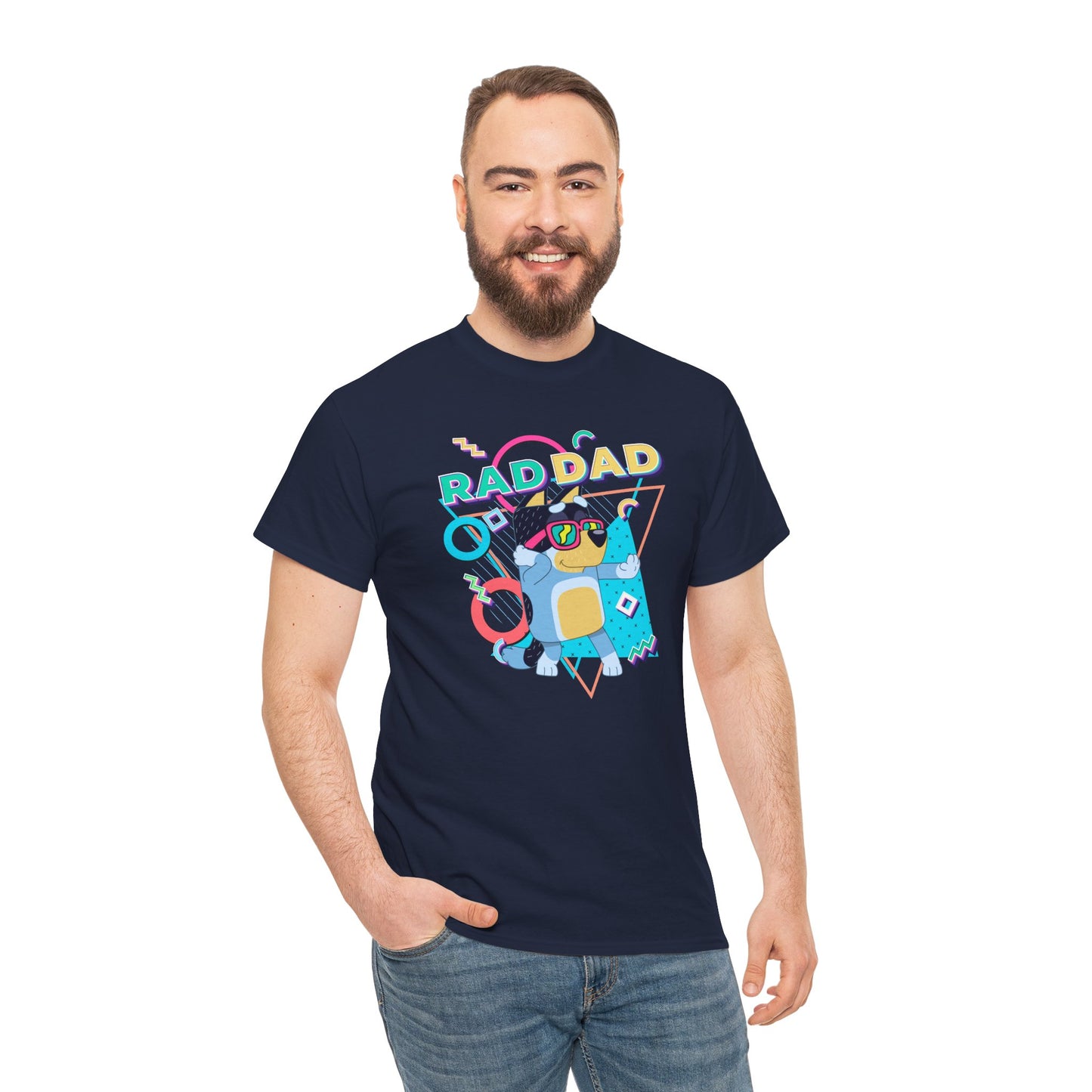Princess Grace  Bluey  Funny Rad dad Unisex Heavy Cotton Tee  Perfect Gift for Cool Dads