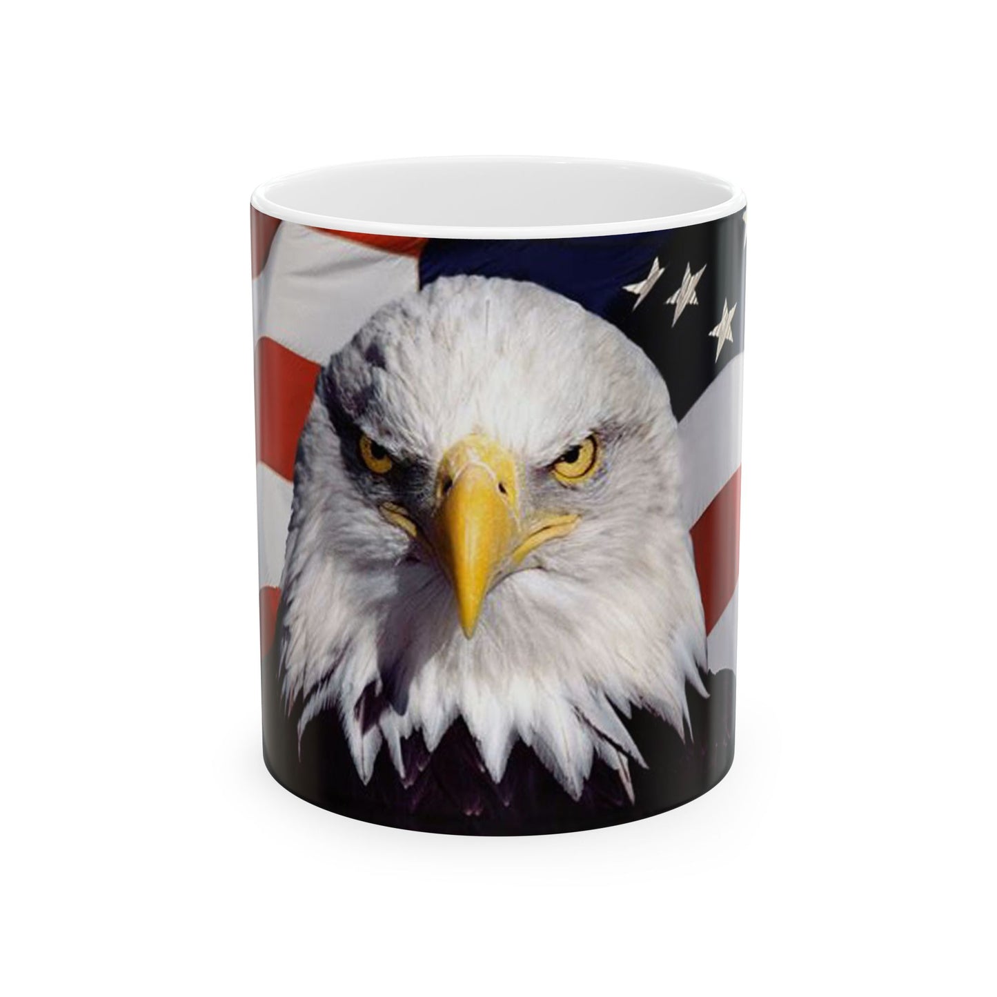 Princess Grace Patriotic Eagle Ceramic Mug Perfect for Fathers Day Independence Day Home Office Decor Gift for Veterans USA Lover