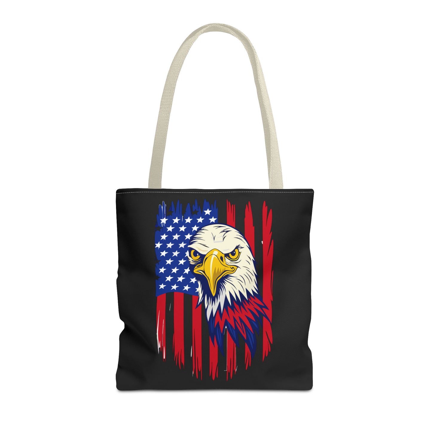 Princess Grace  Patriotic Eagle Tote Bag USA Flag Design for Independence Day and Everyday Use