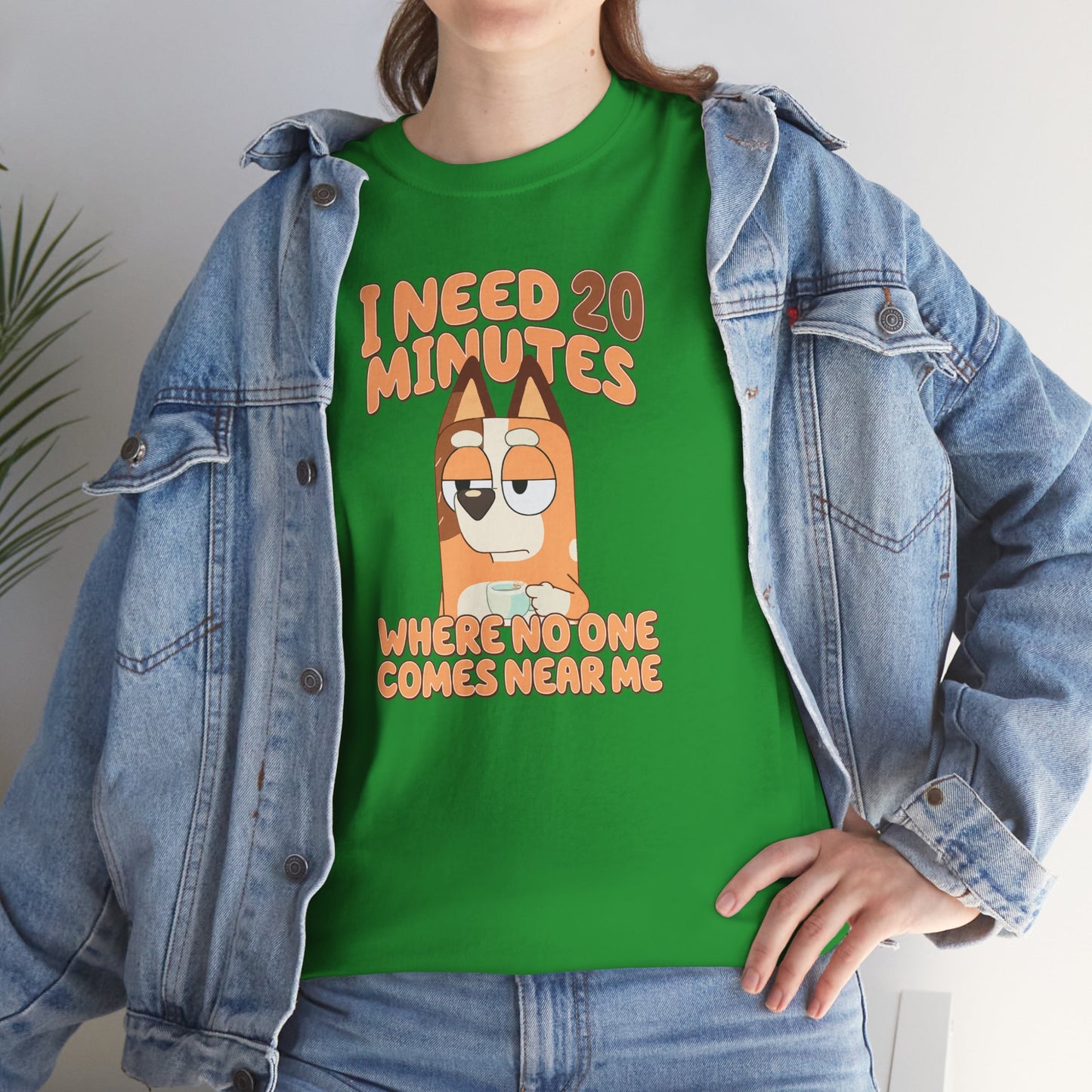 Princess Grace  Bluey  Funny Graphic Tee  "I Need 20 Minutes"