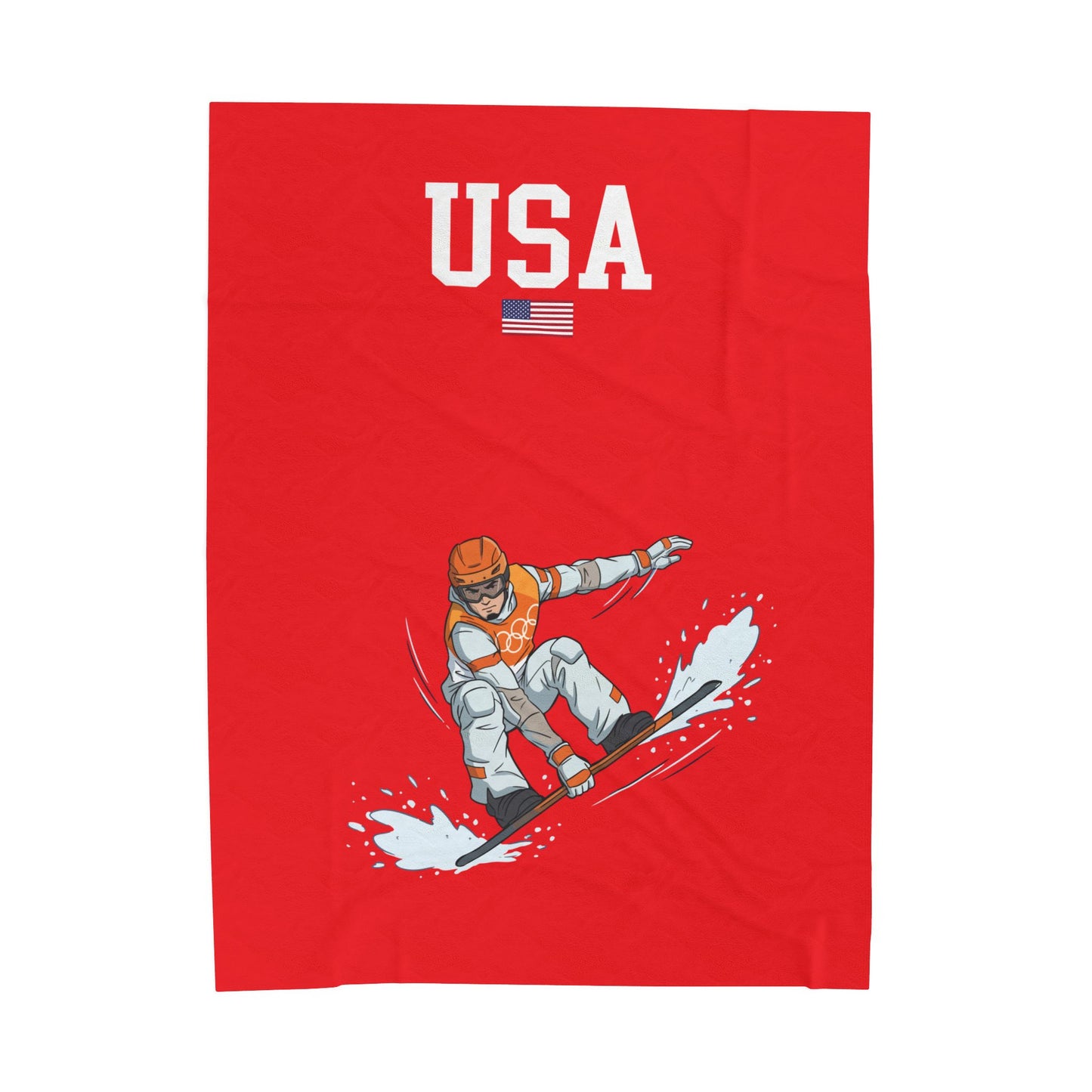 Princess Grace  TEAM USA  Velveteen Plush Blanket