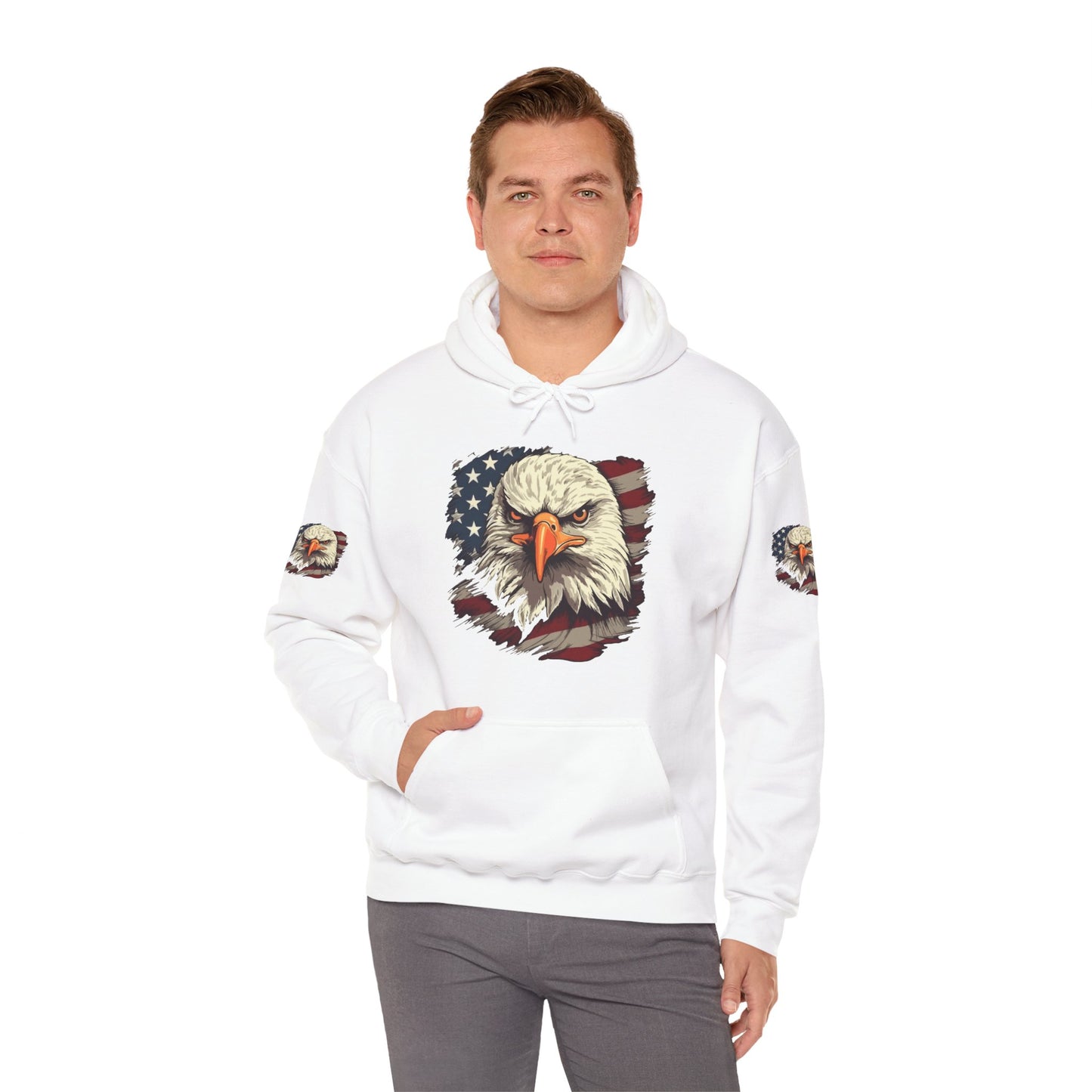 Princess Grace American Eagle Bold Unisex Heavy Blend Hooded Sweatshirt