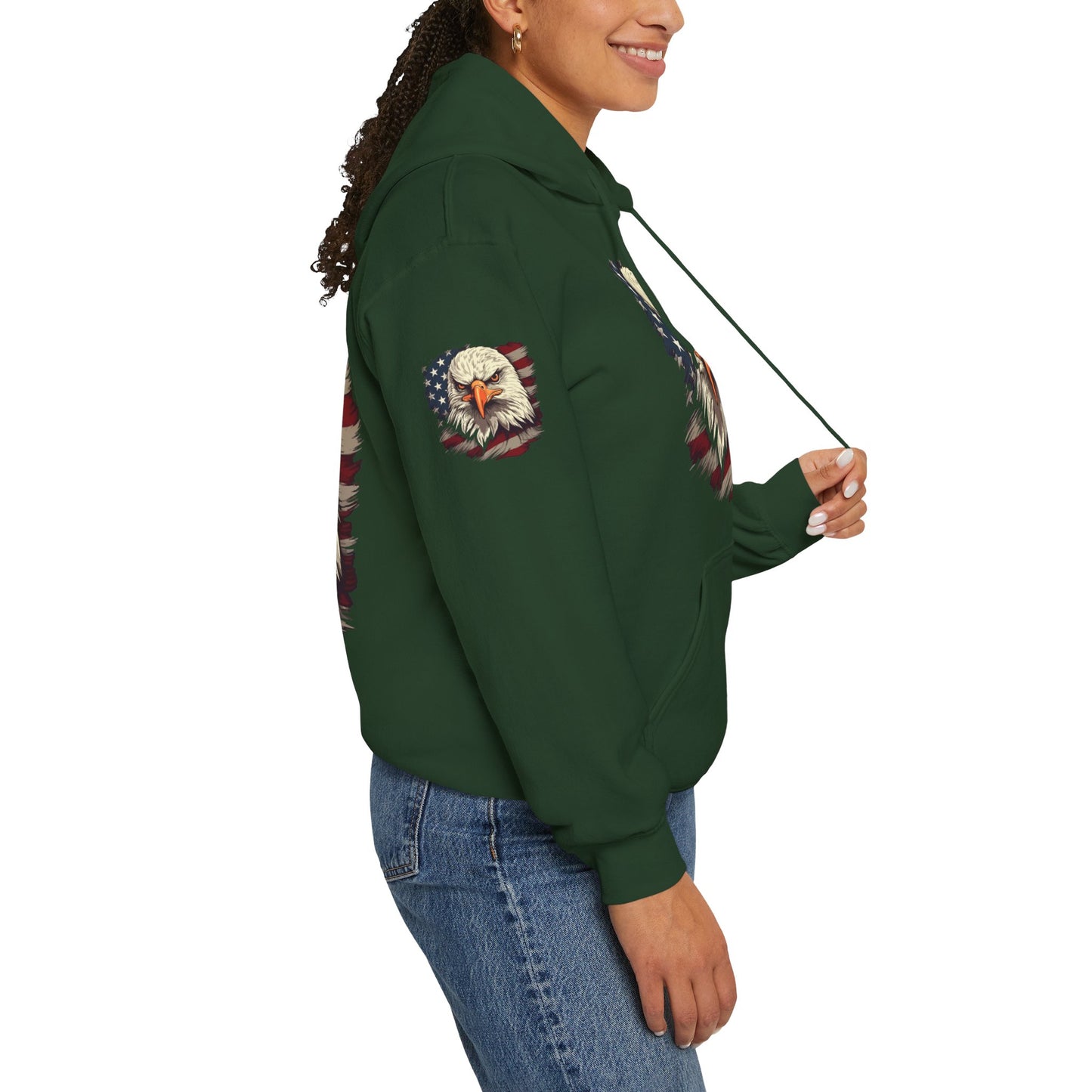 Princess Grace American Eagle Bold Unisex Heavy Blend Hooded Sweatshirt