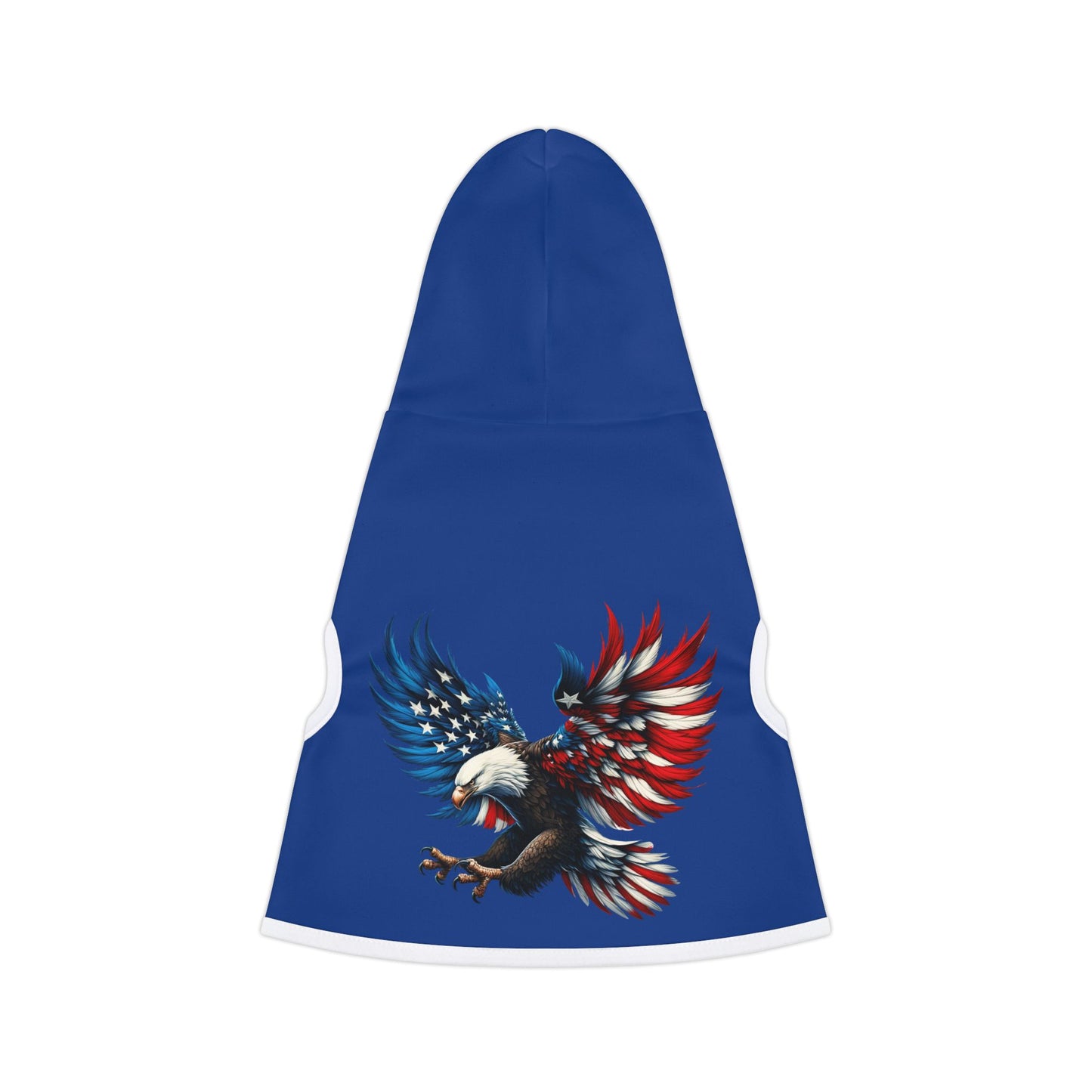 Princess Grace  Patriotic Pet Hoodie with Eagle Design  Perfect for July 4th Celebrations