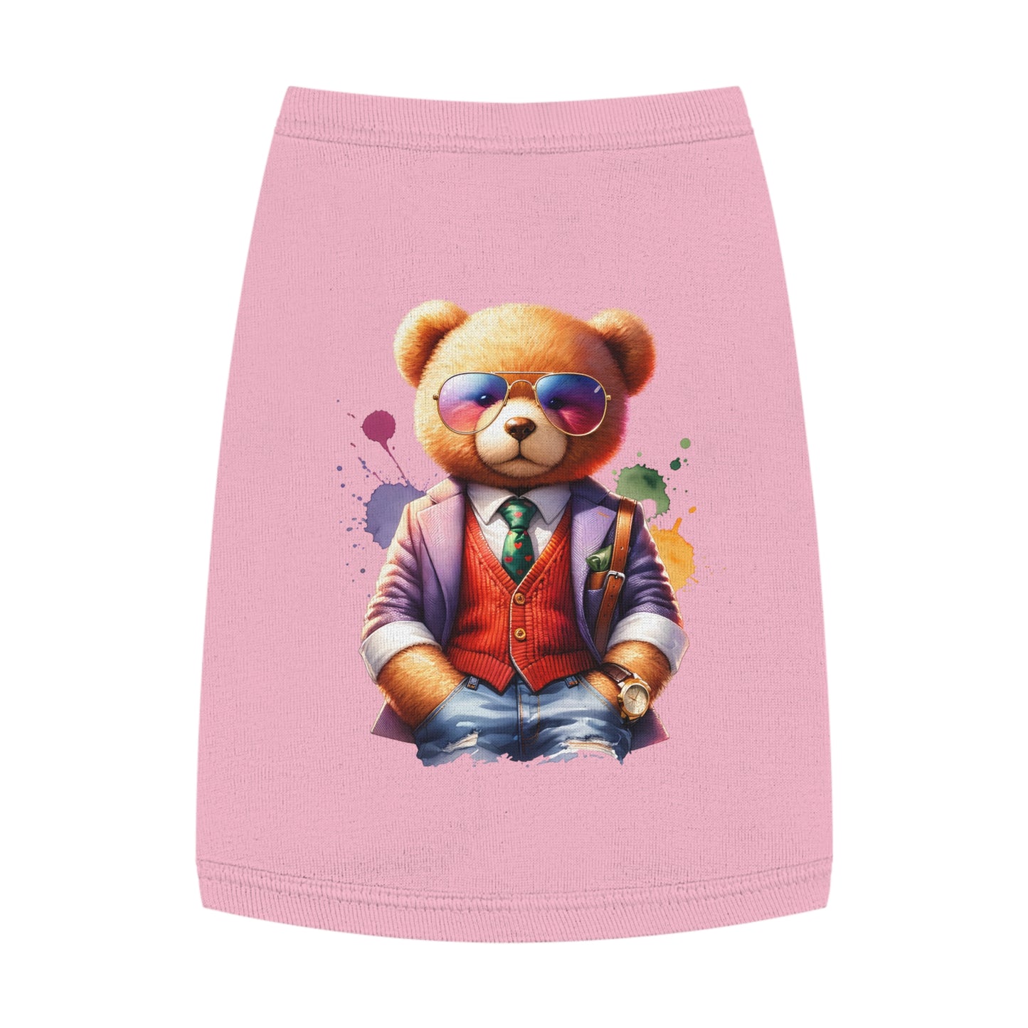 Princess Grace  CUTE Stylish Pet Tank Top Trendy Bear Design for Small Dogs & Cats