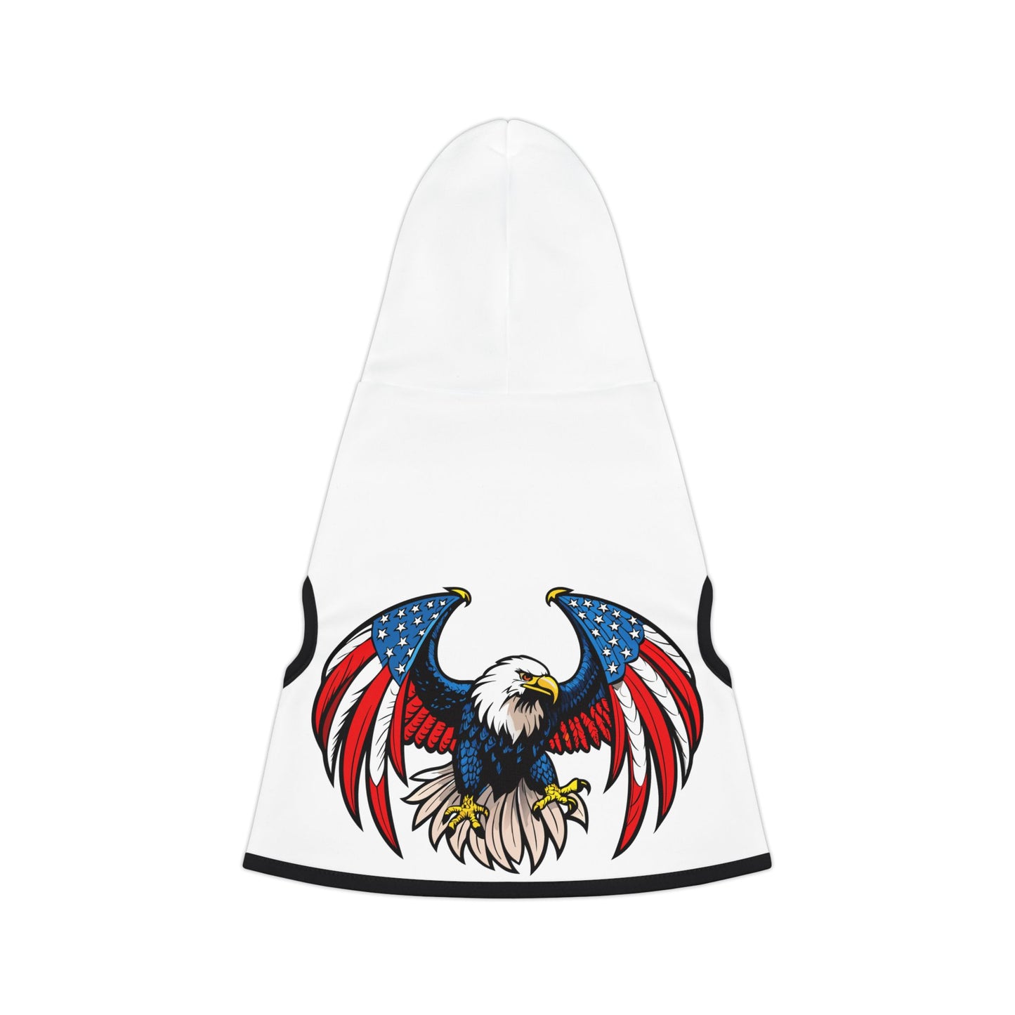 Princess Grace  Patriotic Eagle Pet Hoodie  Perfect for Independence Day and Outdoor Adventures