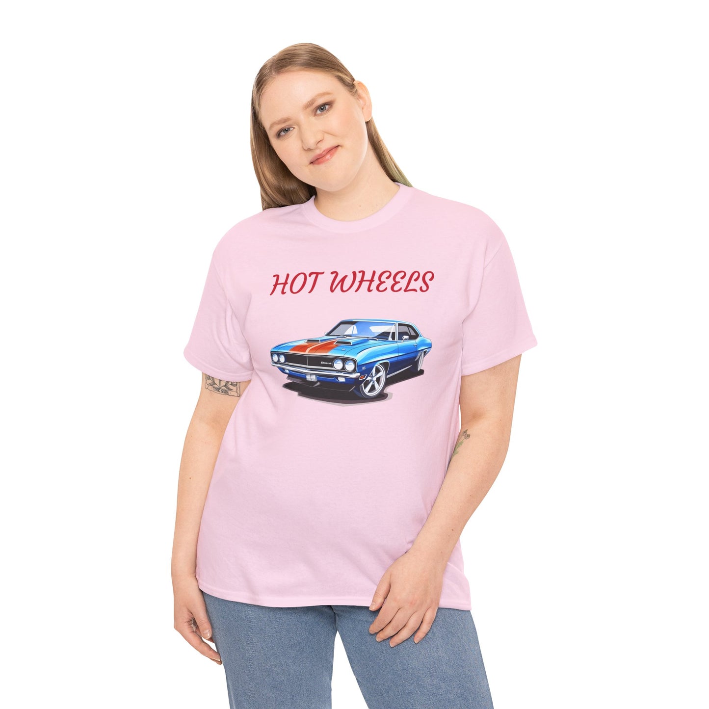 Princess Grace  Hot Wheels Unisex Heavy Cotton Tee Classic Car Graphic Tee for Auto Enthusiasts