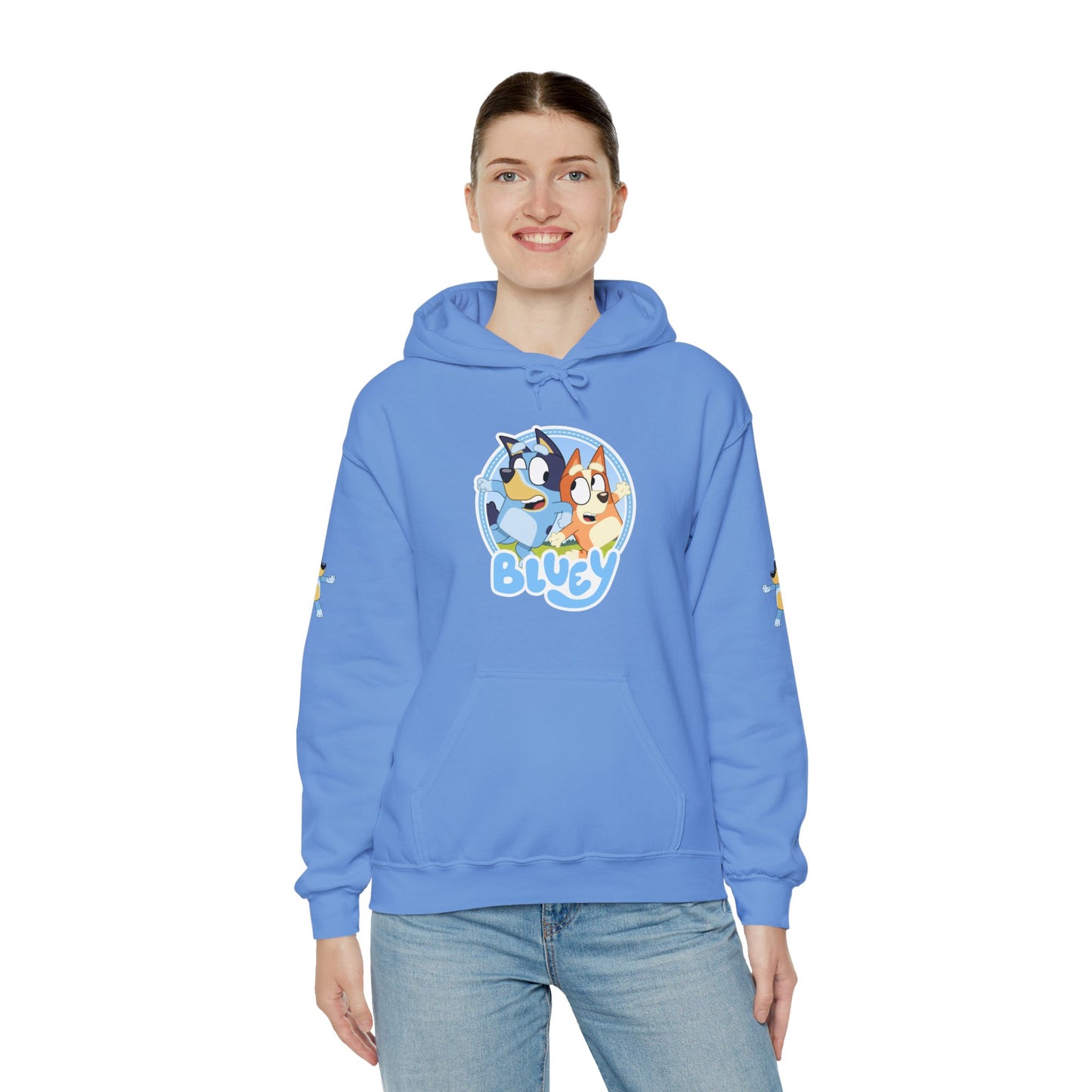 Princess Grace  Bluey Unisex Heavy Blend Hoodie  Cozy Cartoon Sweatshirt for Kids & Adults